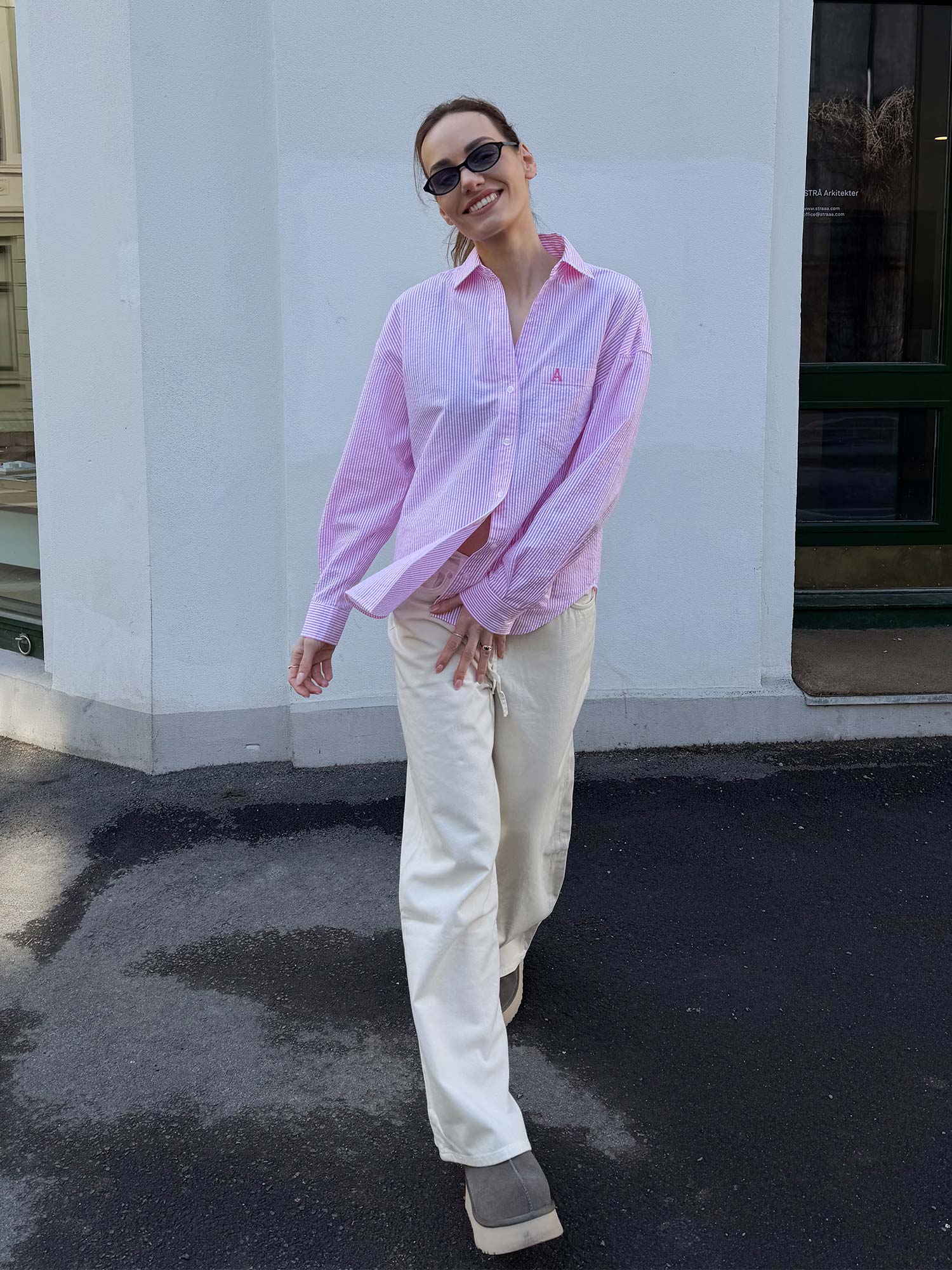 Venice Seersucker Classic Stripe - Pink Stripe