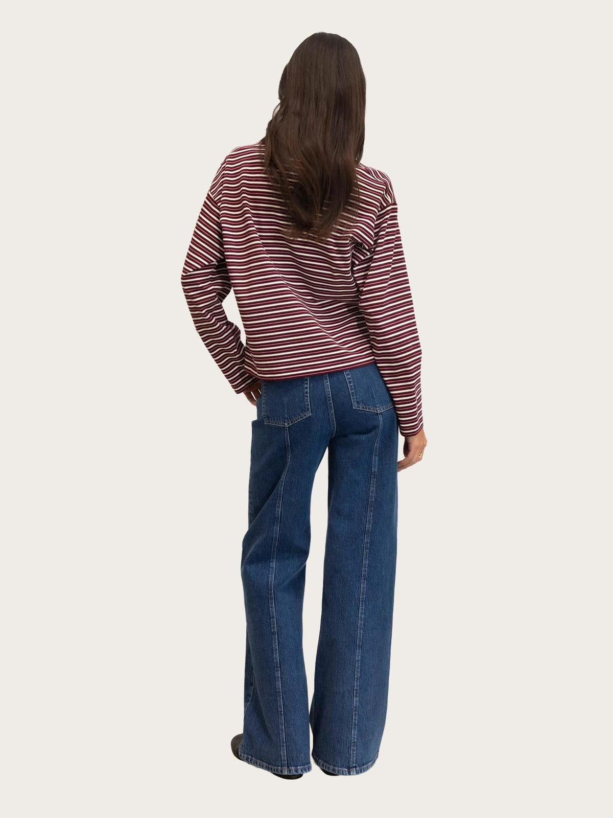 Elmer Polo Shirt - Deep Plum Stripe