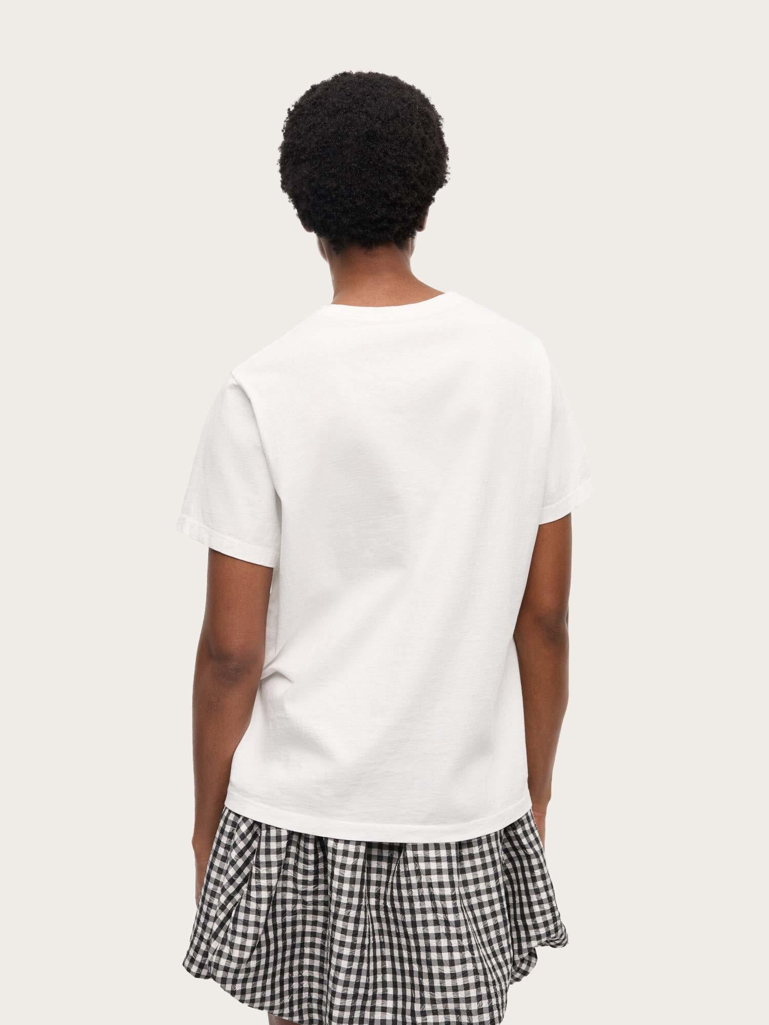 Basic Cotton Jersey Animals Relaxed T-shirt - Bright White