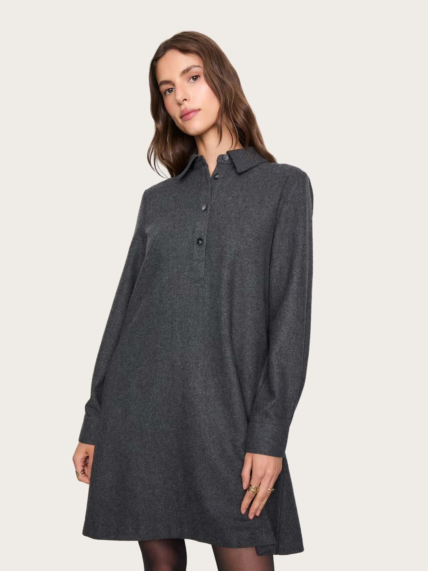 Odette Dress - Grey Melange