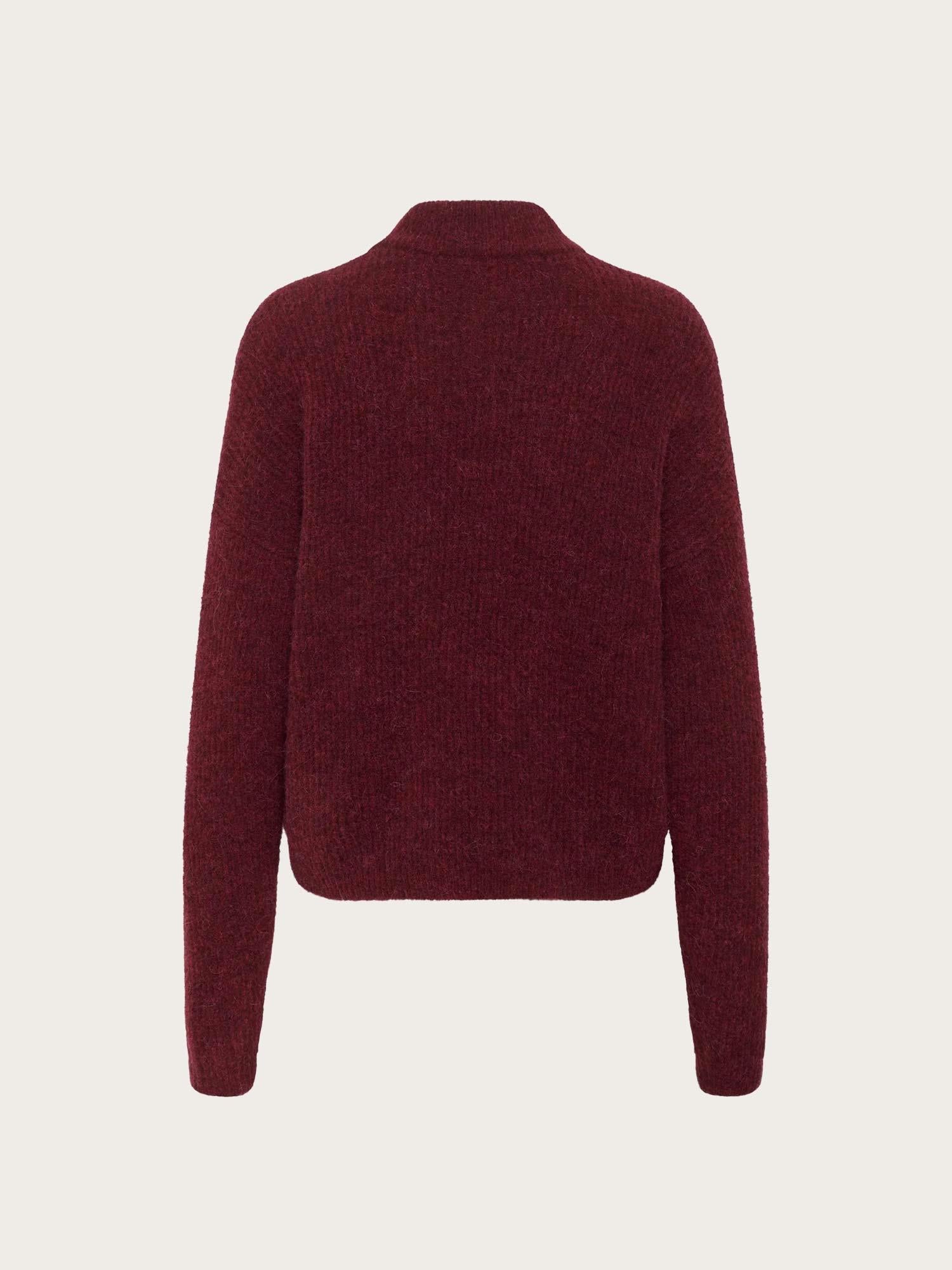 Alpha Short Cardigan - Blood Red Mélange