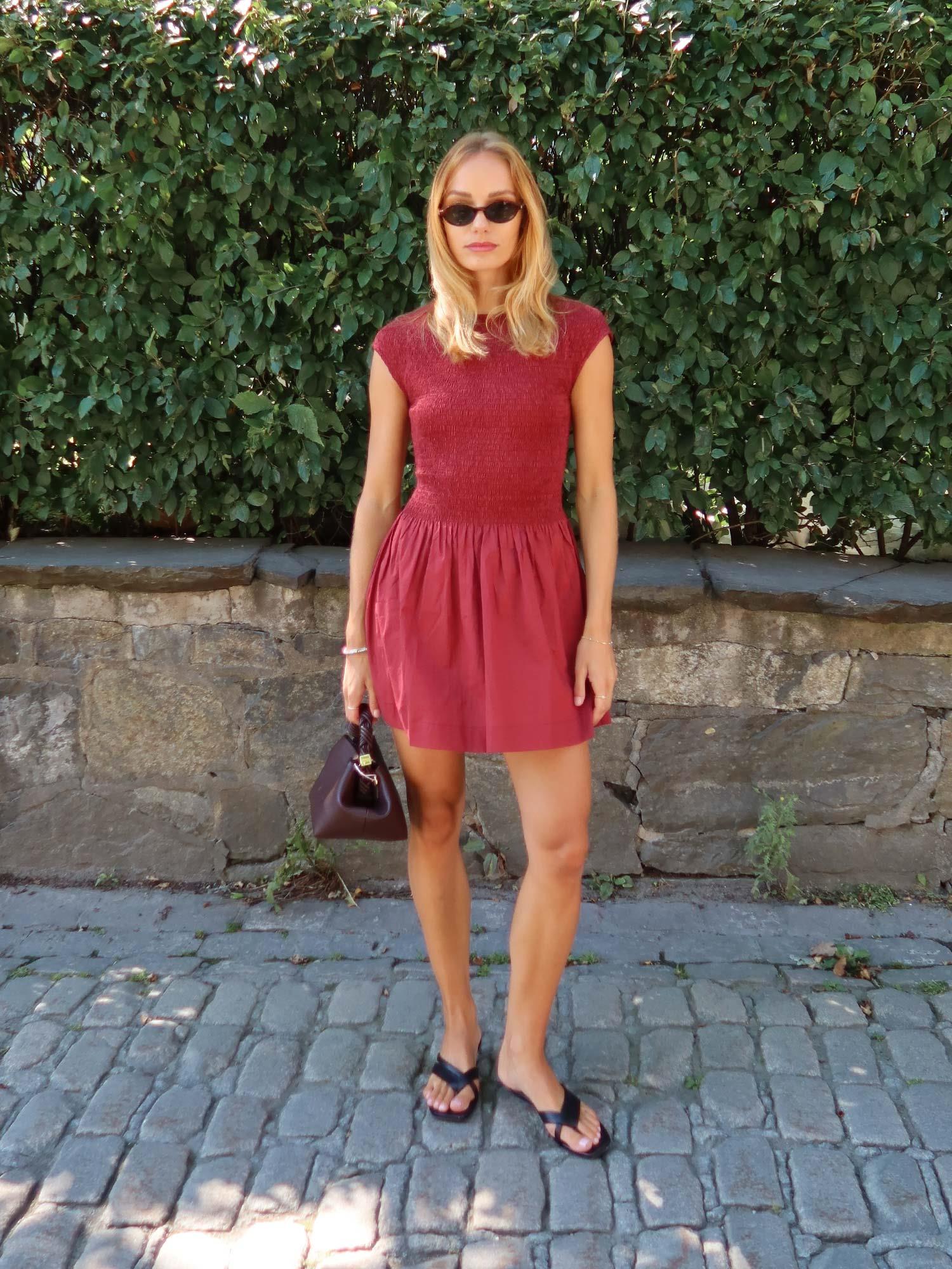Thalita Mini Dress - Porto Red