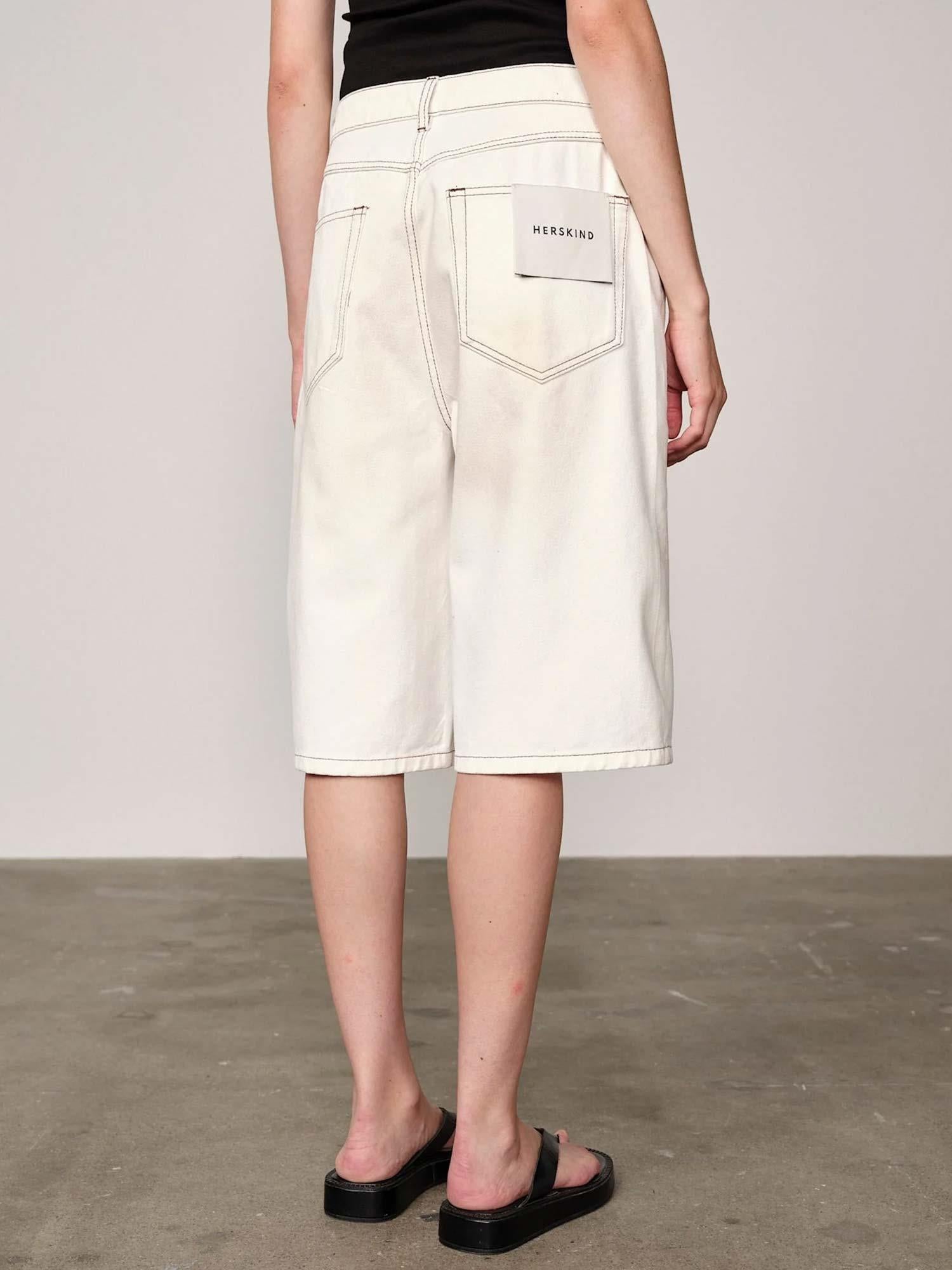 Emily Denim Shorts - Off White