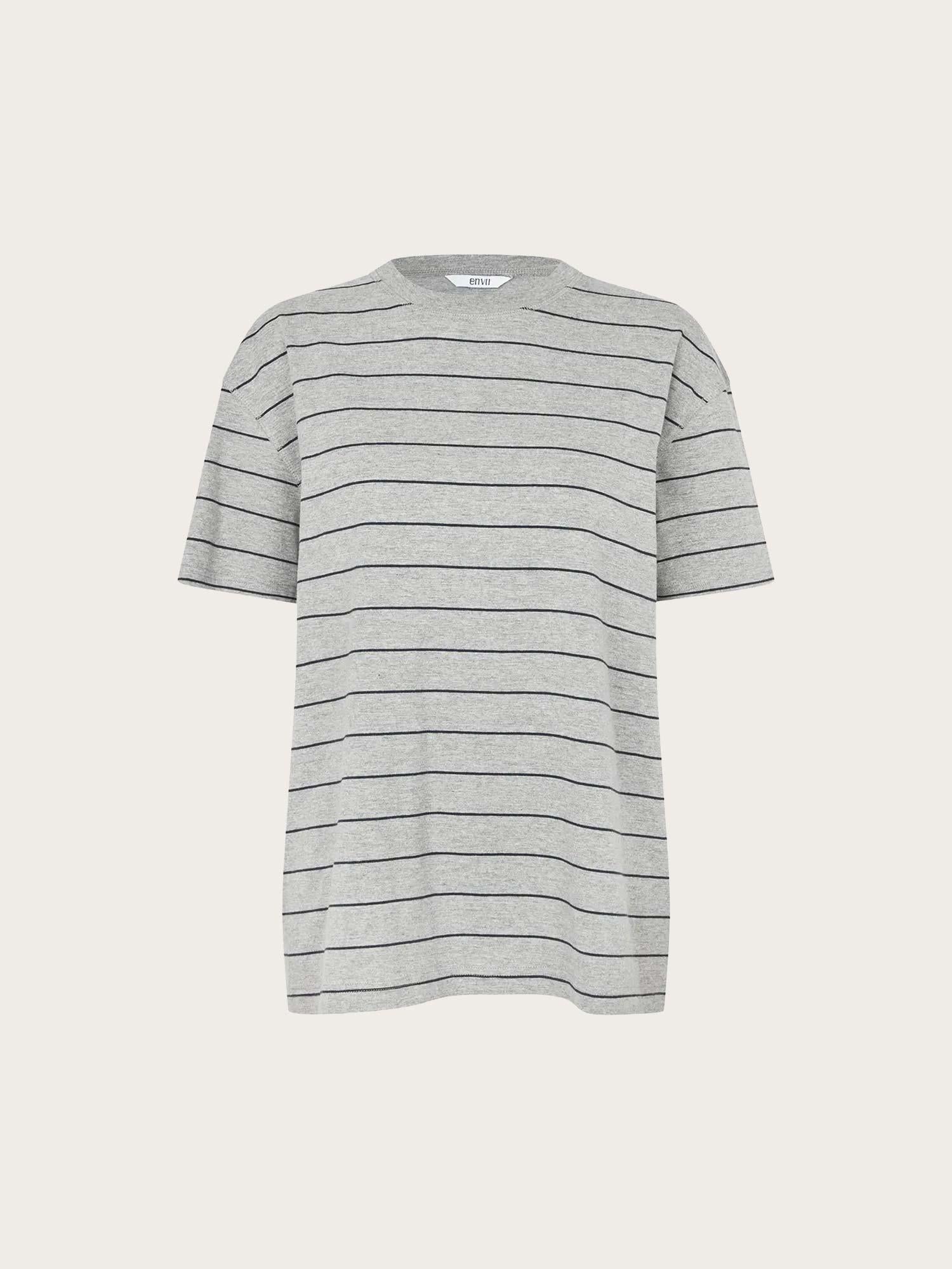 Enkulla SS Stripe - Grey/Navy Stripe