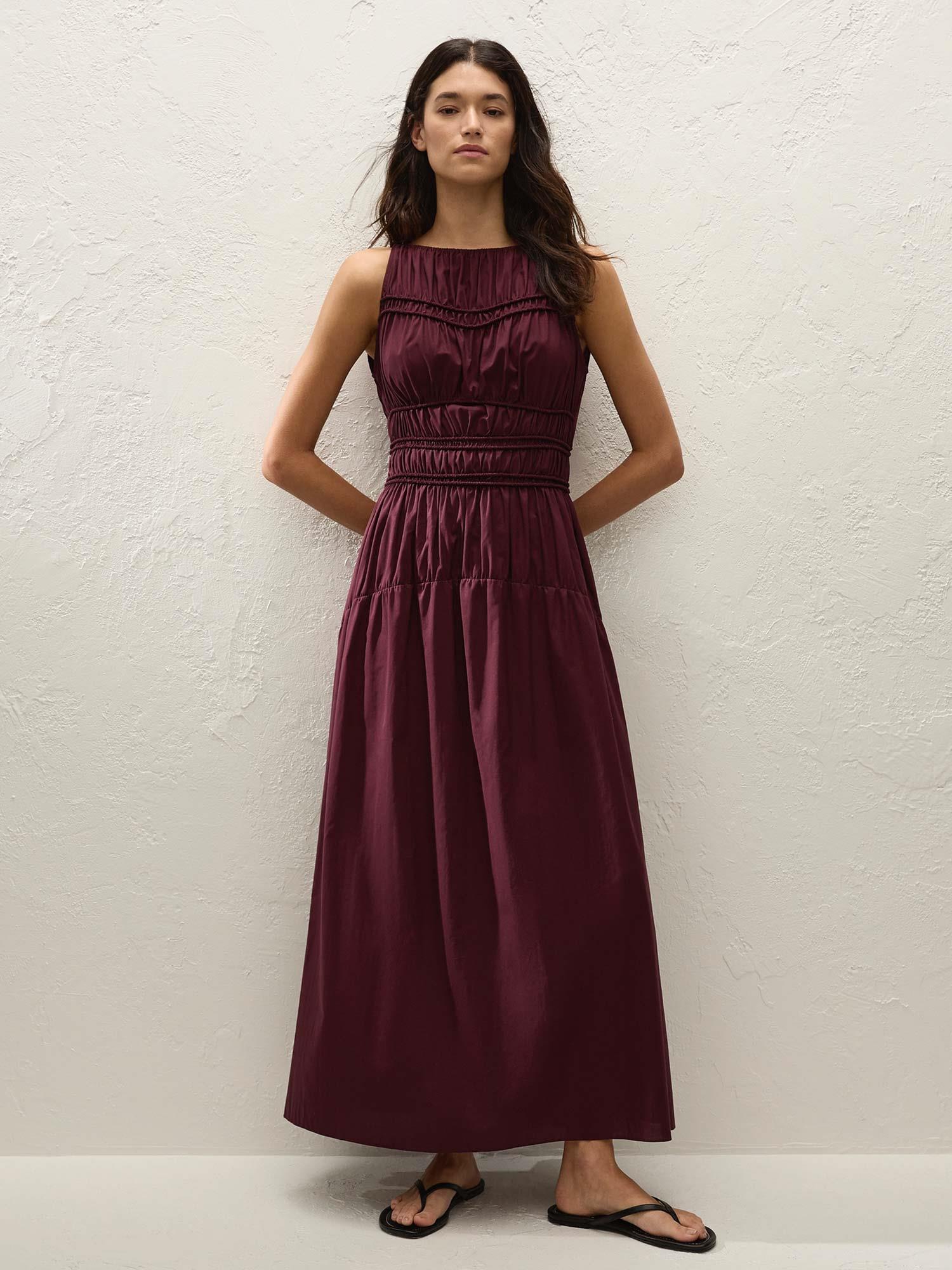 Yael Midi Dress - Mulberry