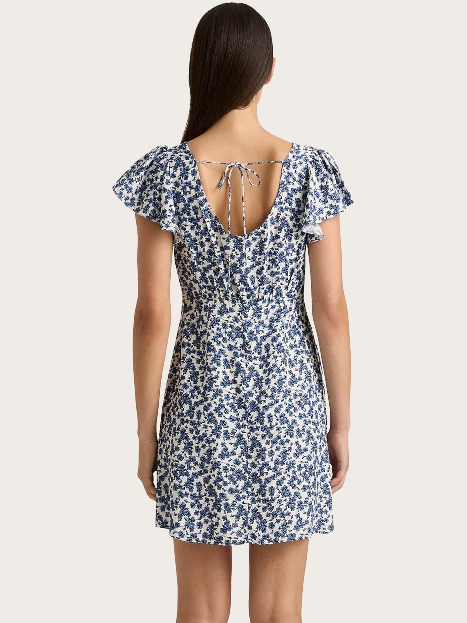 Valaras Mini Dress - Leilani Print/Mid Blue