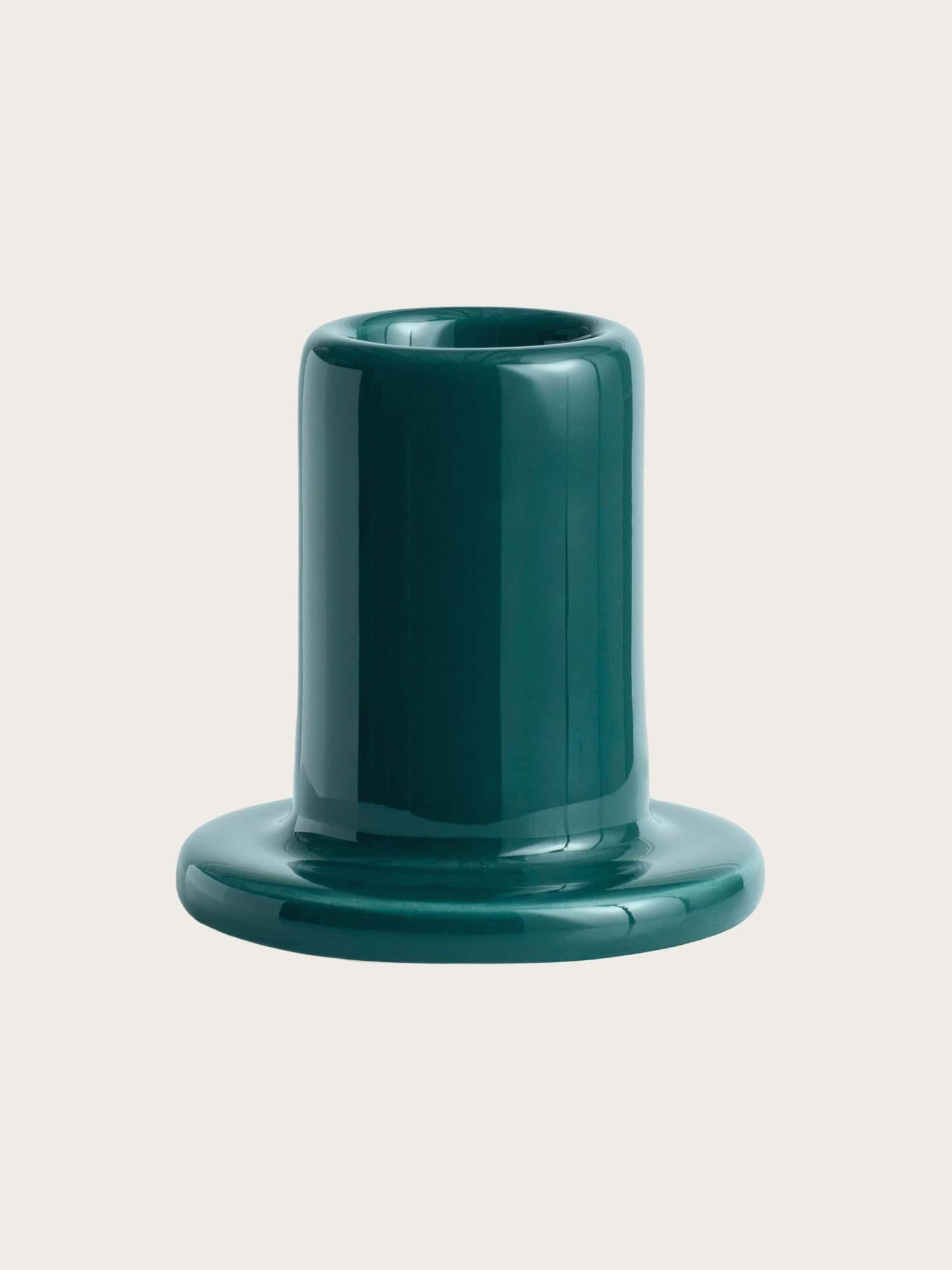 Tube Candleholder Small - Dark Green
