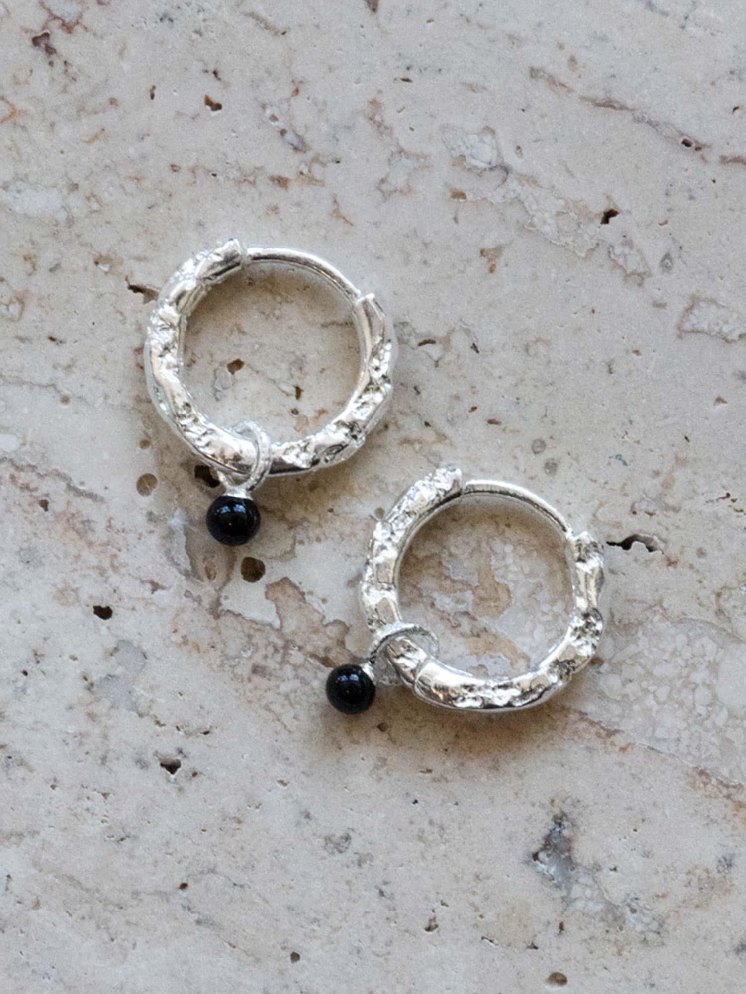 Hoops Belle Silver - Black