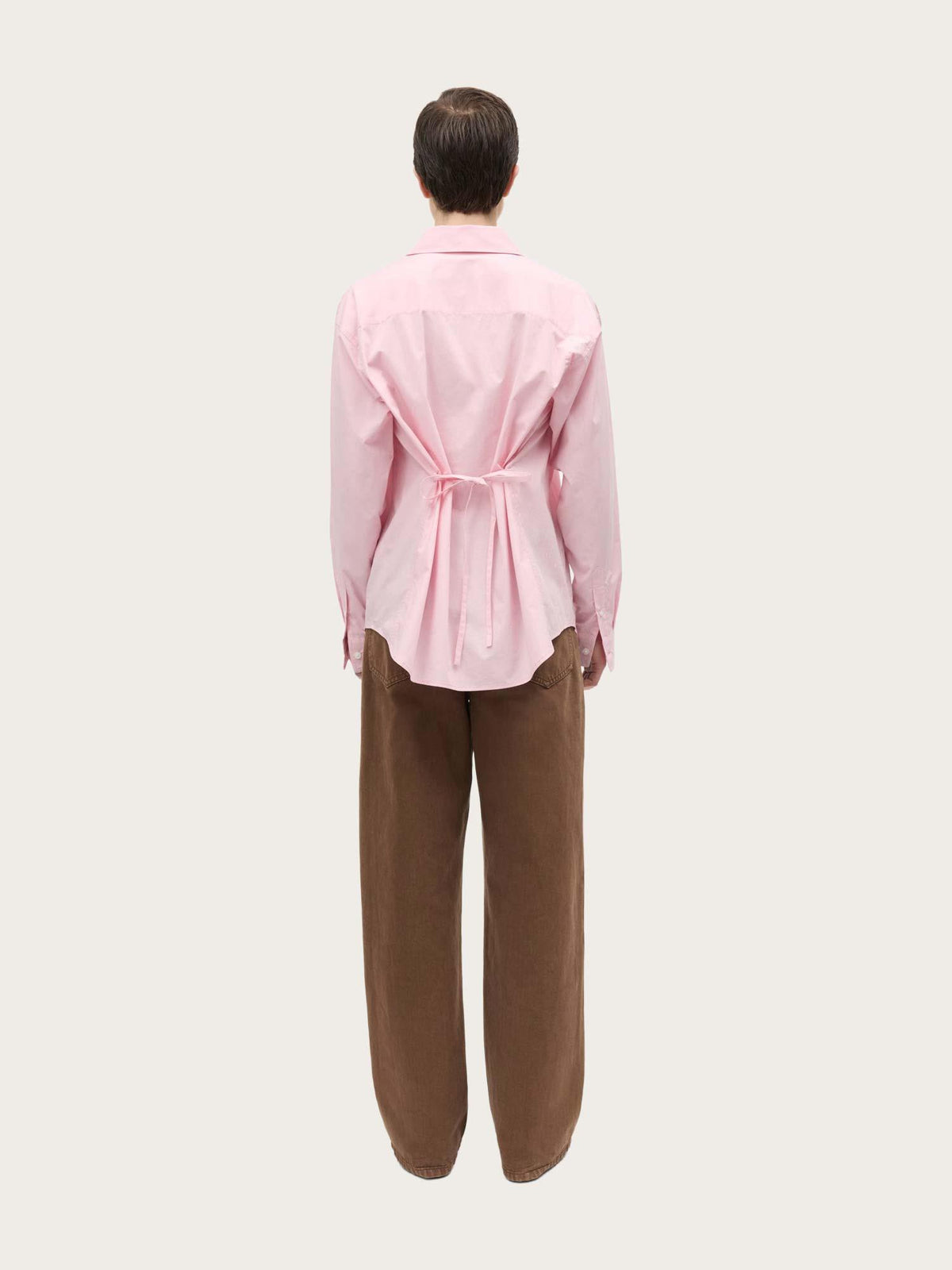 Peach Poplin Shelly Shirt - Fairy Tale Pink
