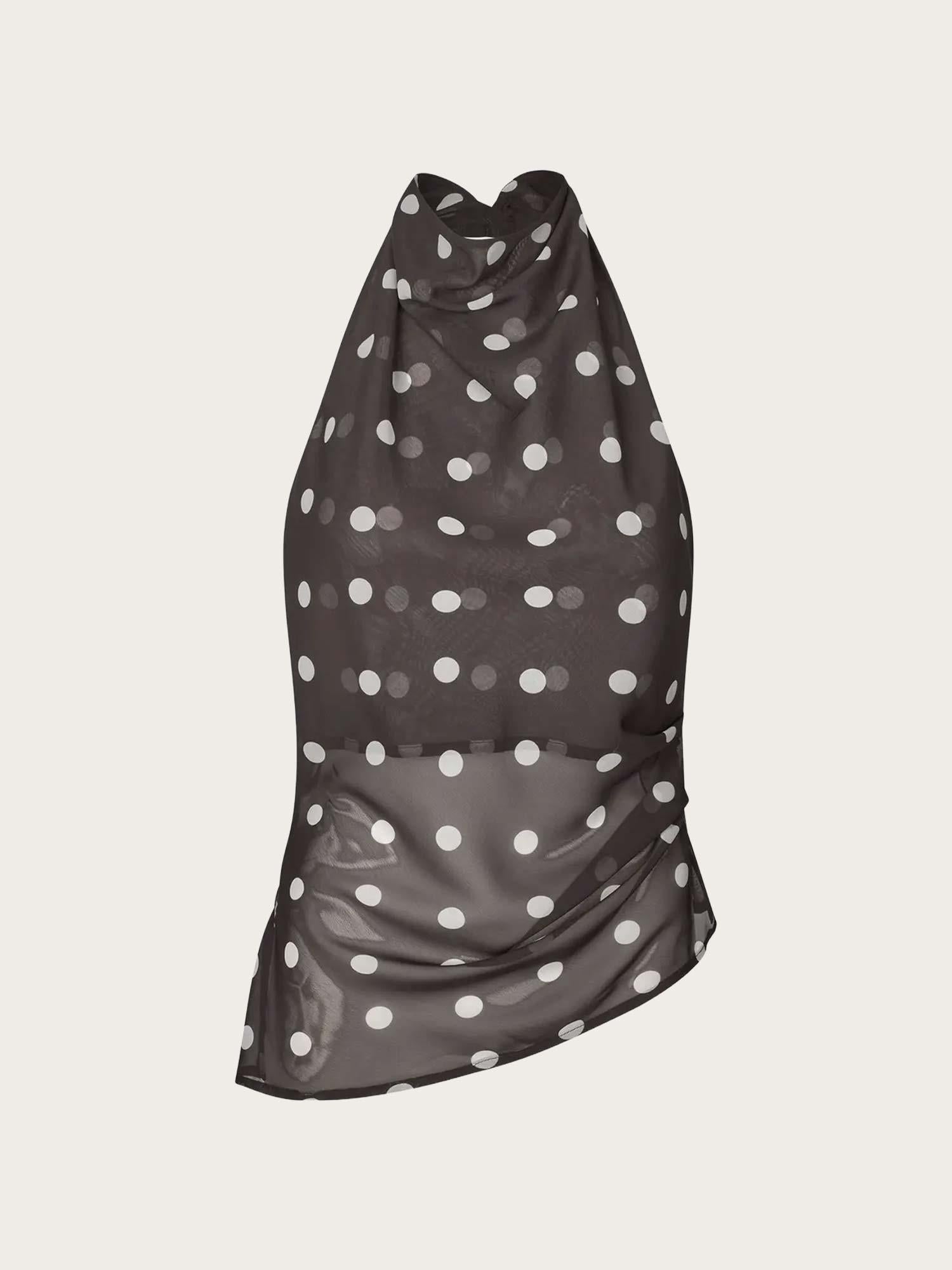 Enyarsi h-n Top - Chocolate Polka Dot