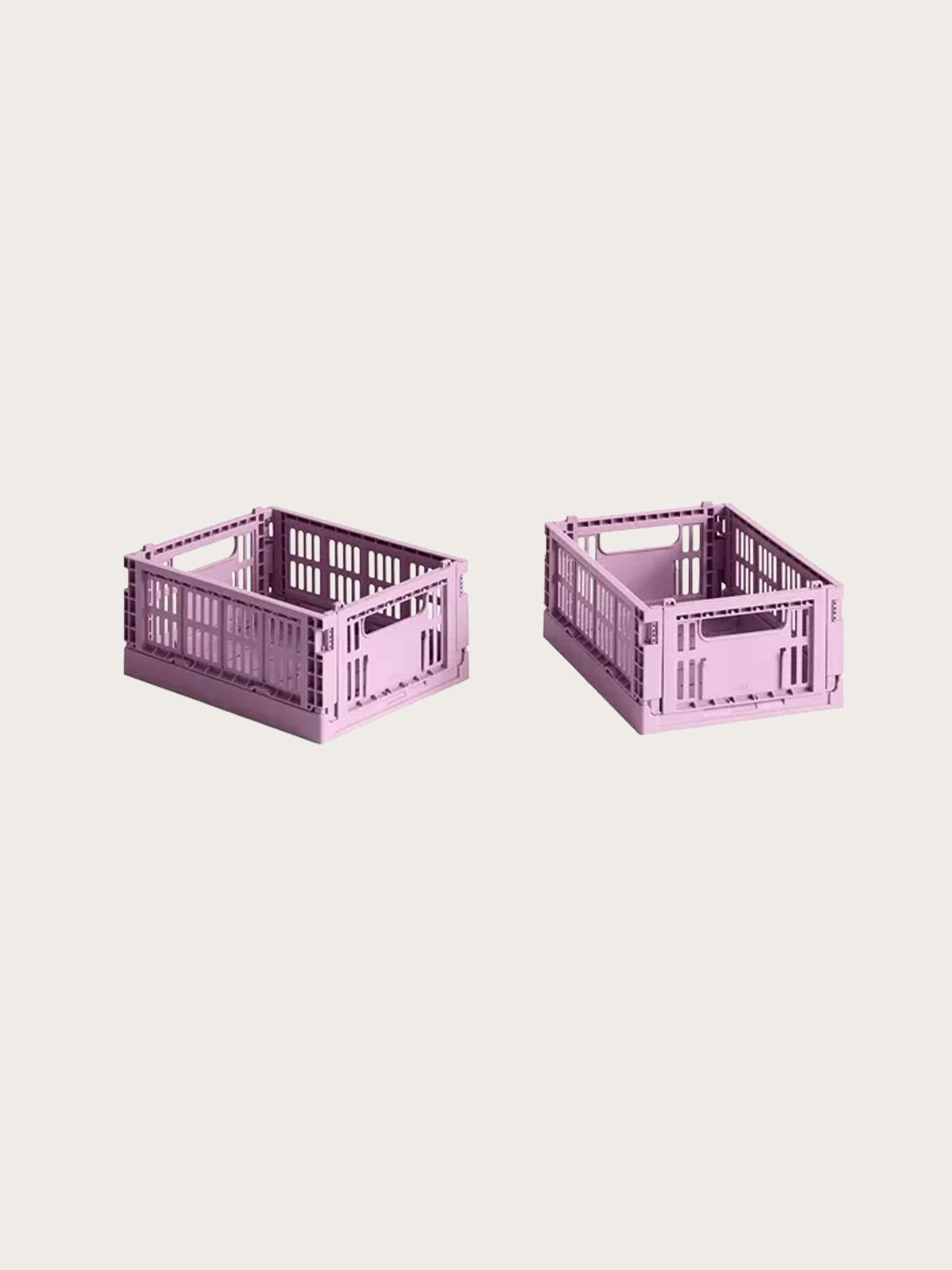 HAY Colour Crate Mini-Set of 2 - Dusty Rose