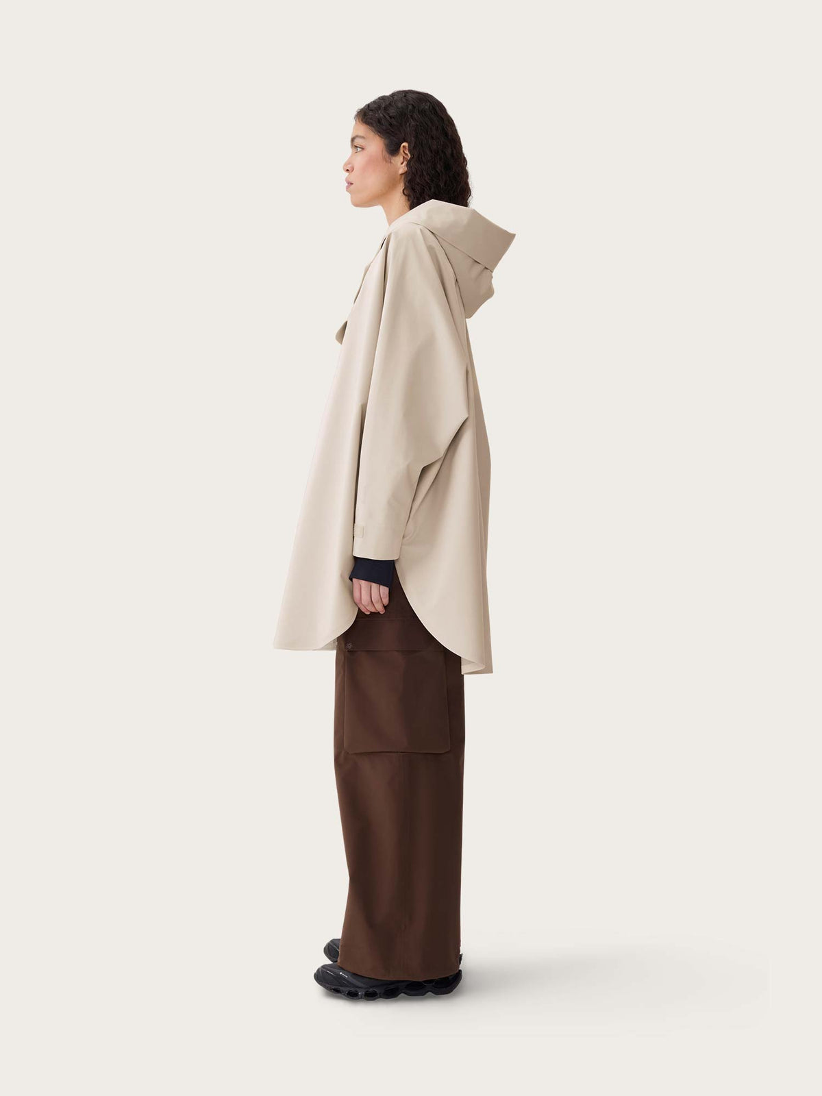 Bergen Poncho - Beige