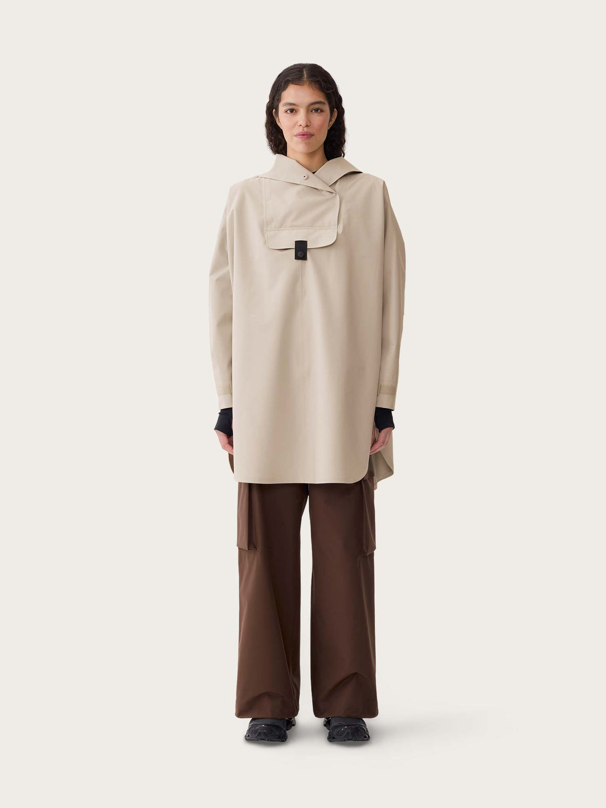 Bergen Poncho - Beige