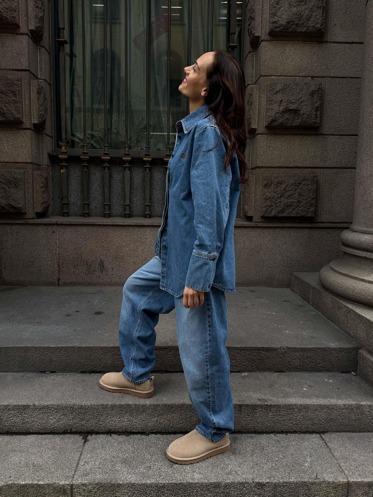 Reign Barrel Jeans - M.Blue