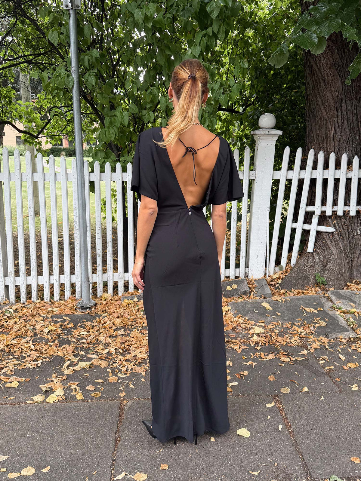 Maxi Slit Dress - Black