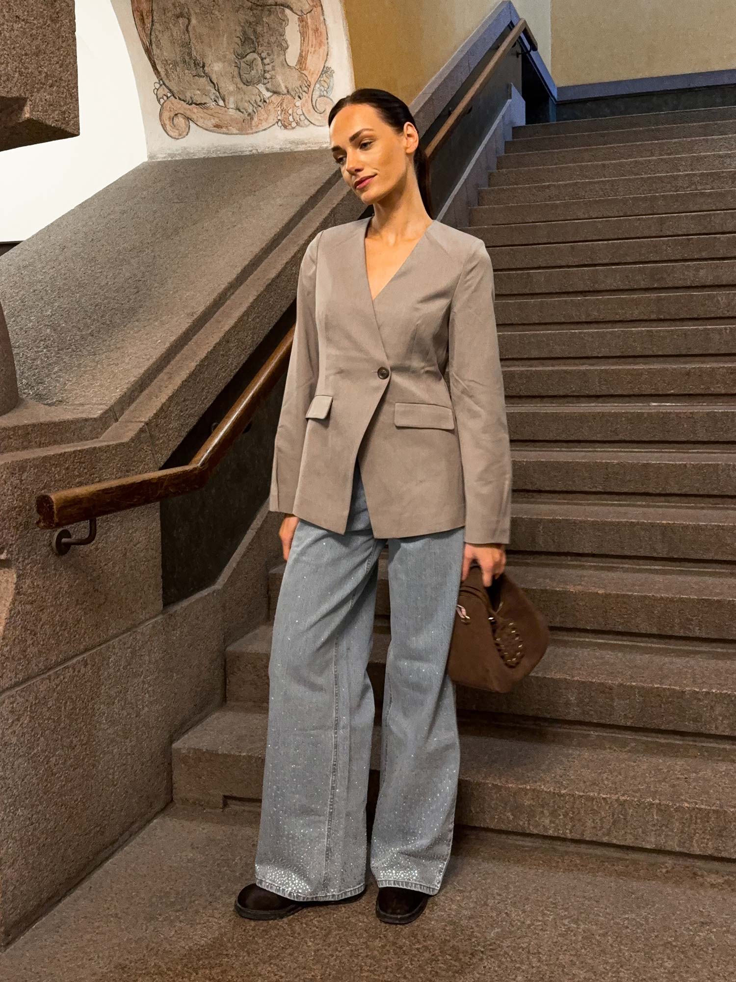 Enraye Blazer - Brindle Melange