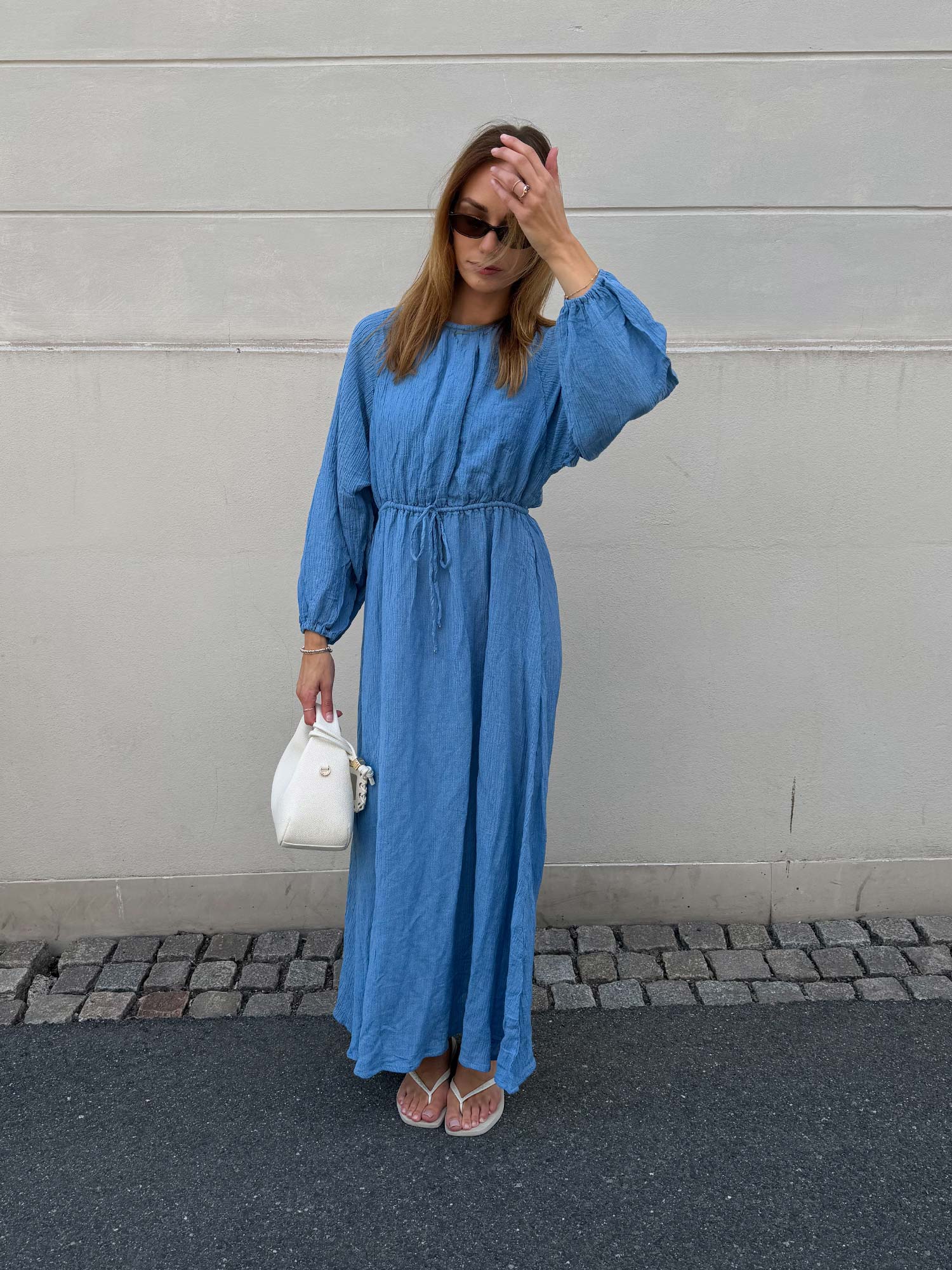 Rosalie Maxi Dress - Chambray Blue