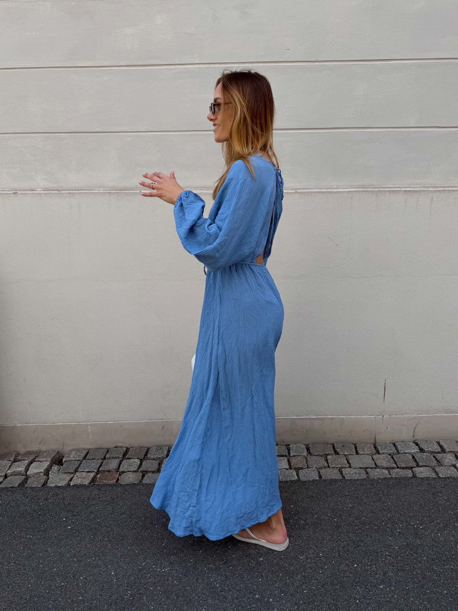 Rosalie Maxi Dress - Chambray Blue
