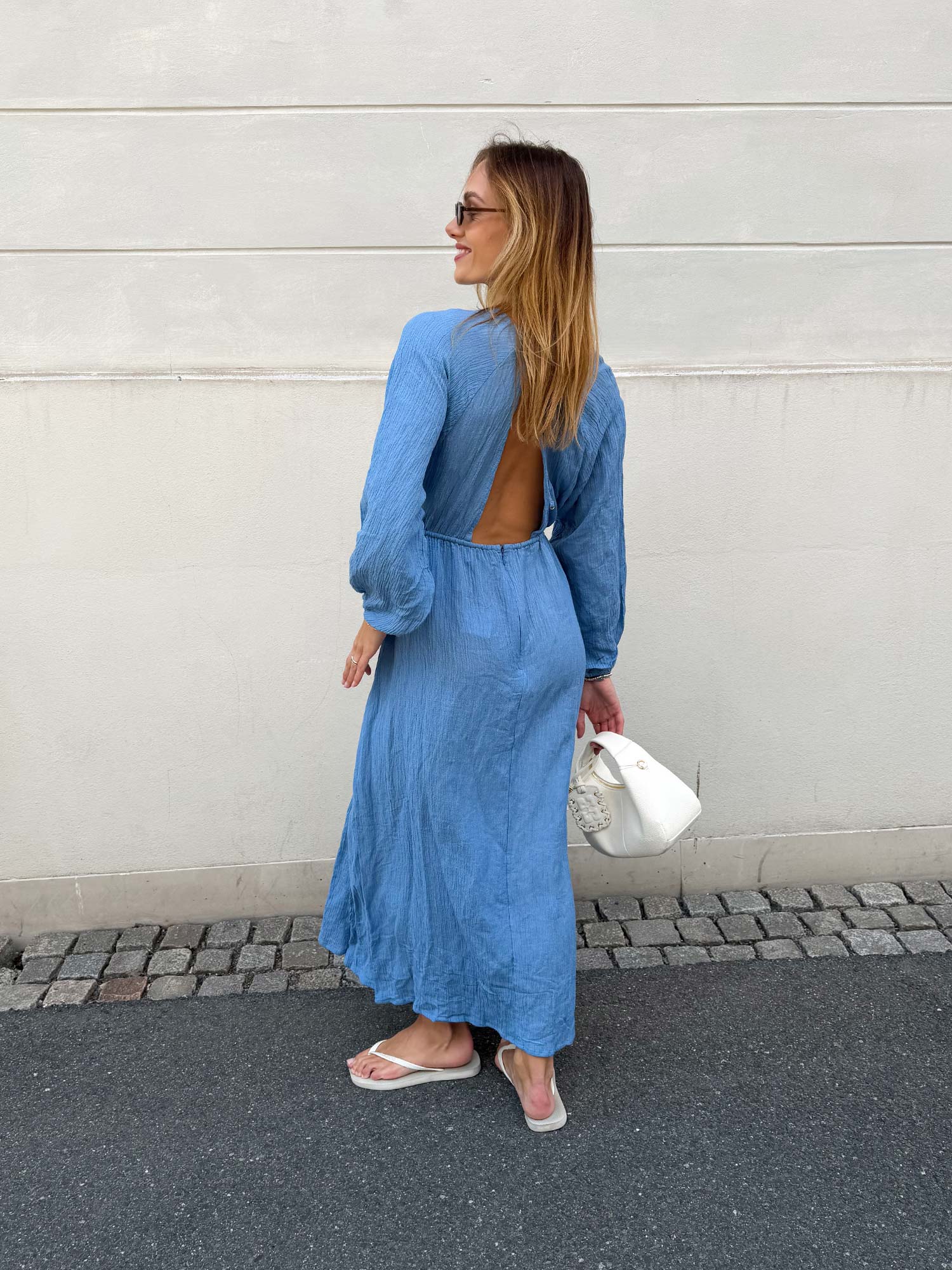 Rosalie Maxi Dress - Chambray Blue