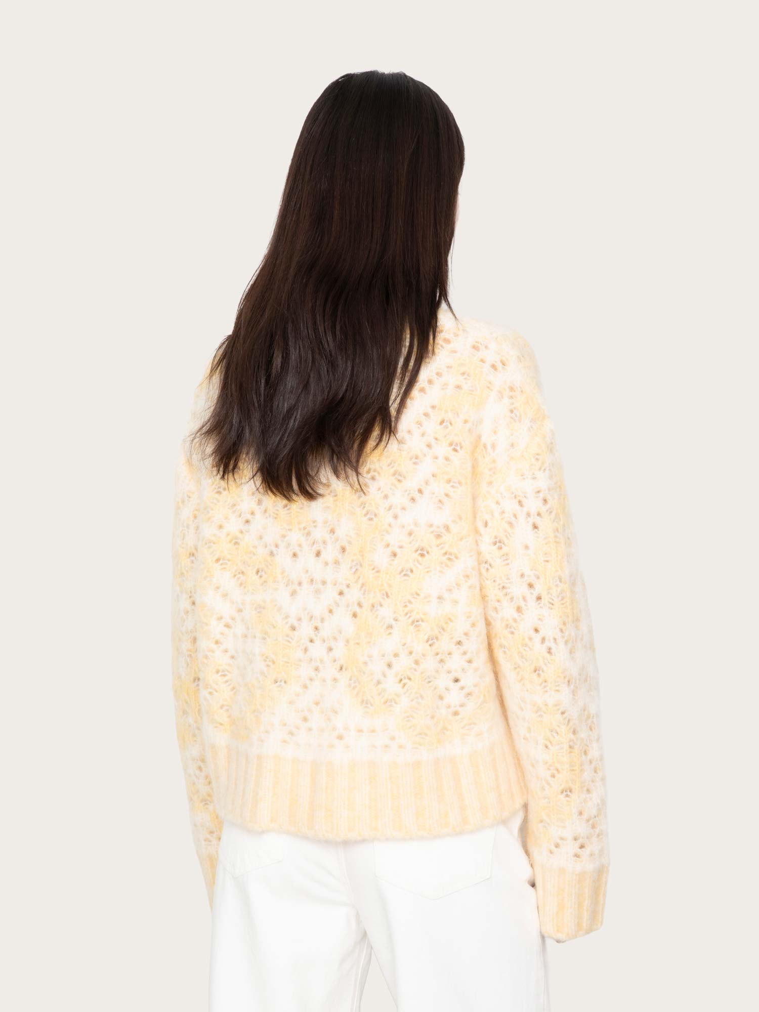 Briana Zip Knit - Light Yellow