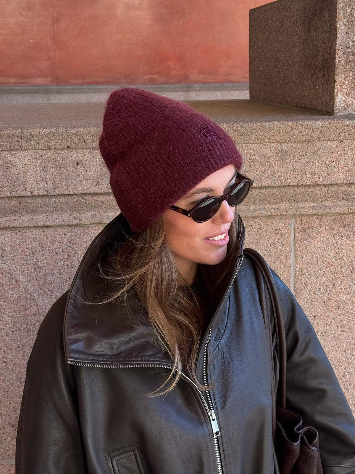 Naya Beanie - Deep Plum