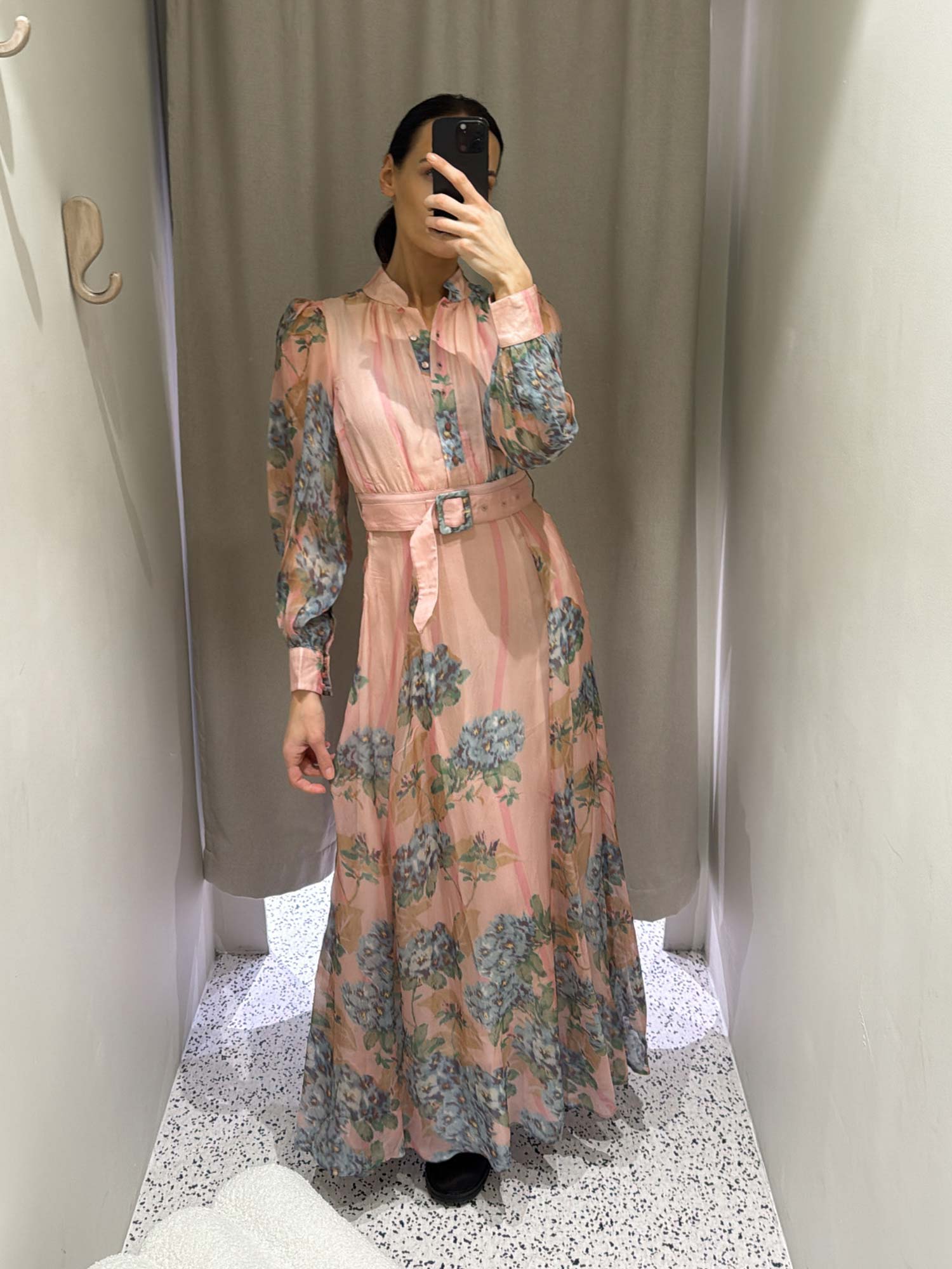 Organza Belt Dress - Blue Wallpaper