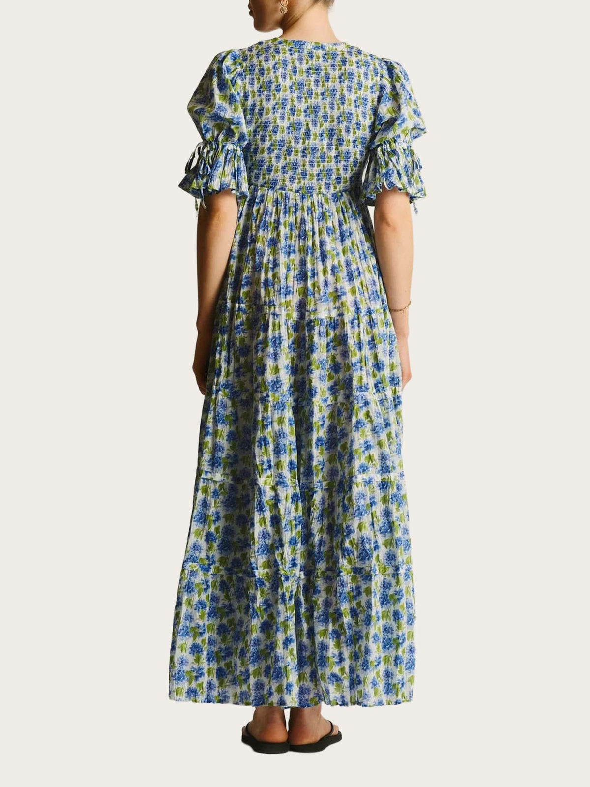 Twisted Maxi Dress - Peonies