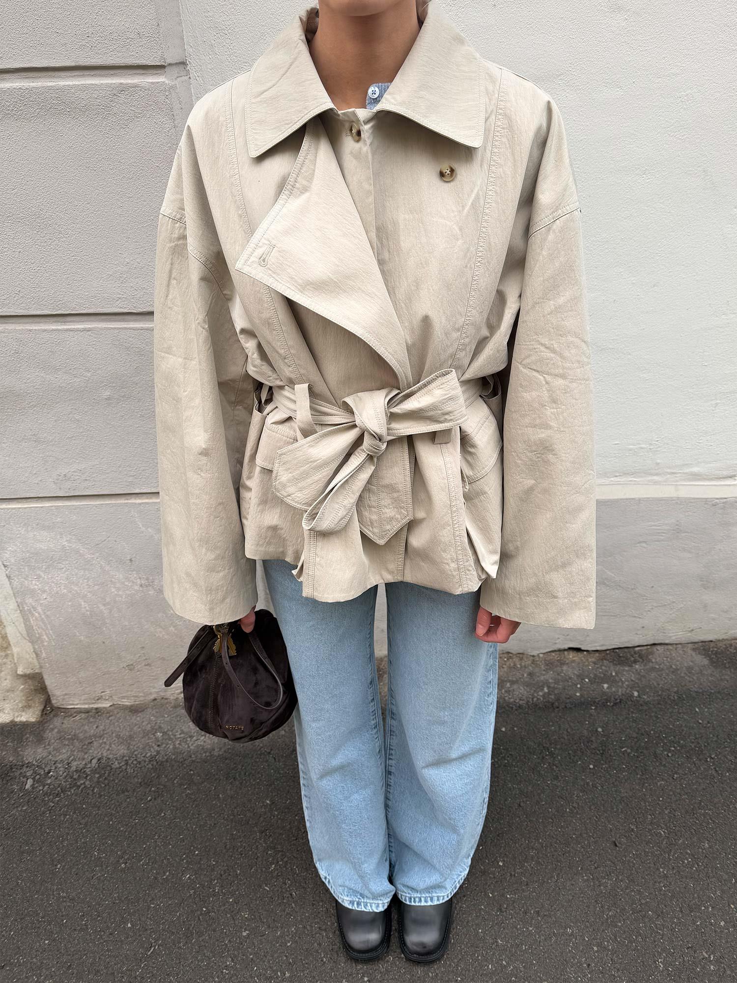 Eos Short Trench - Beige