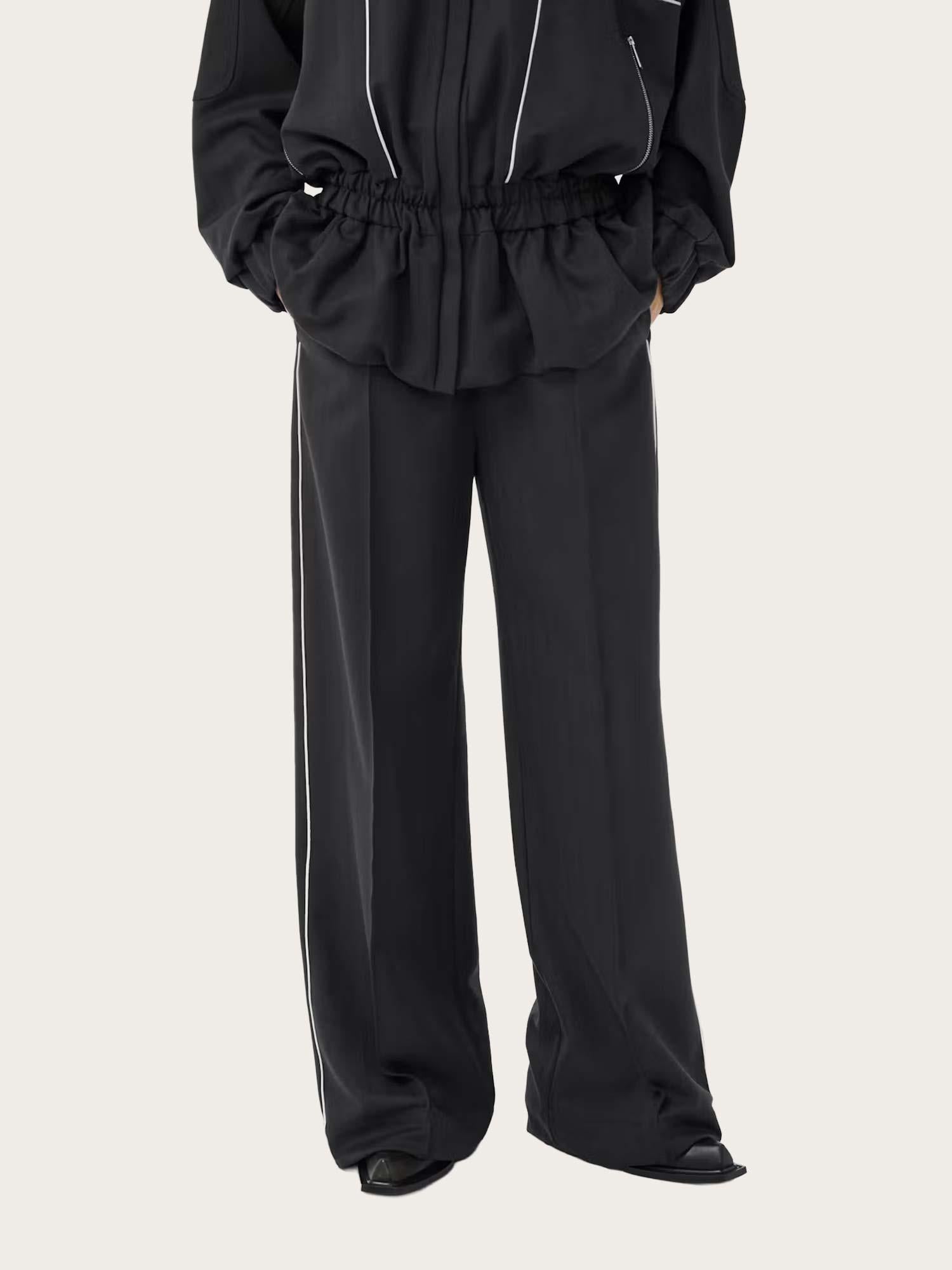 Alezia HW Pants - Grey Herringbone