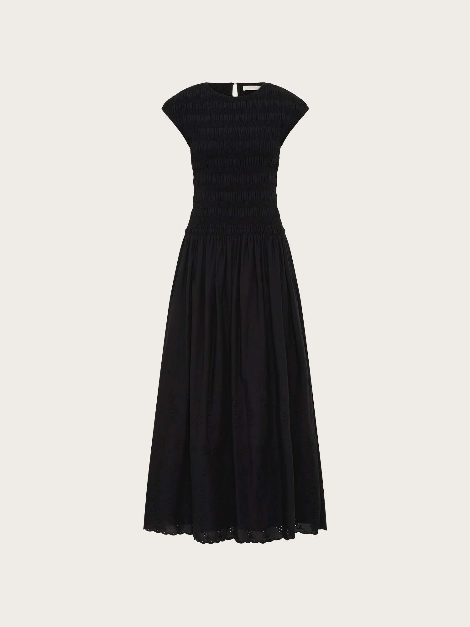 Flavia Maxi Dress - Julyeta Broderie Black