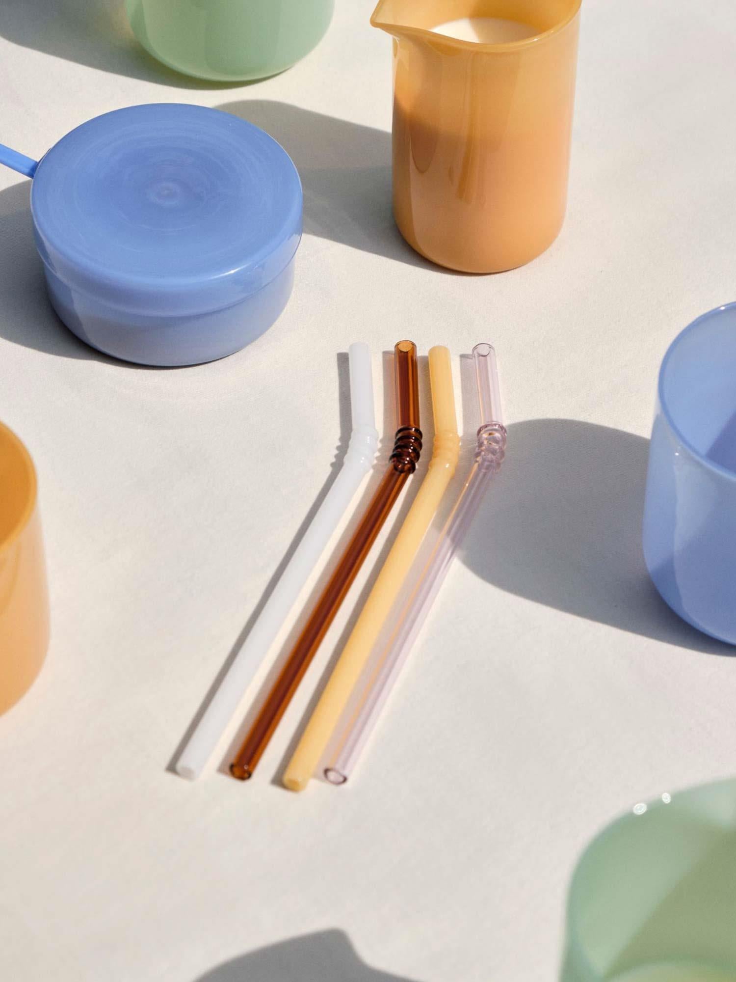 Sip Swirl Straw Set of 4 - Opaque Mix