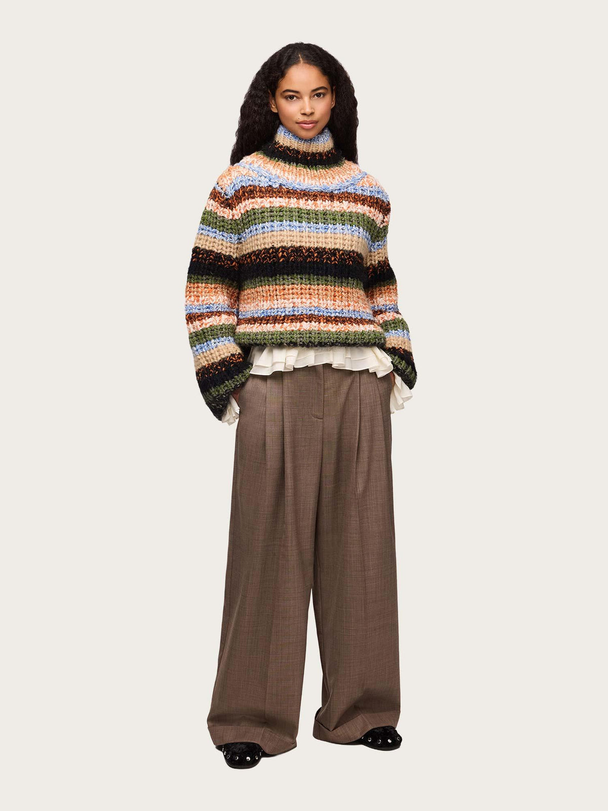 Chuncky Multistripe Sweater - Multicolor