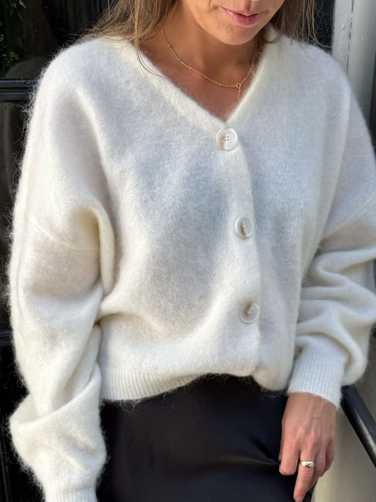 Debbie Cardigan - Egret