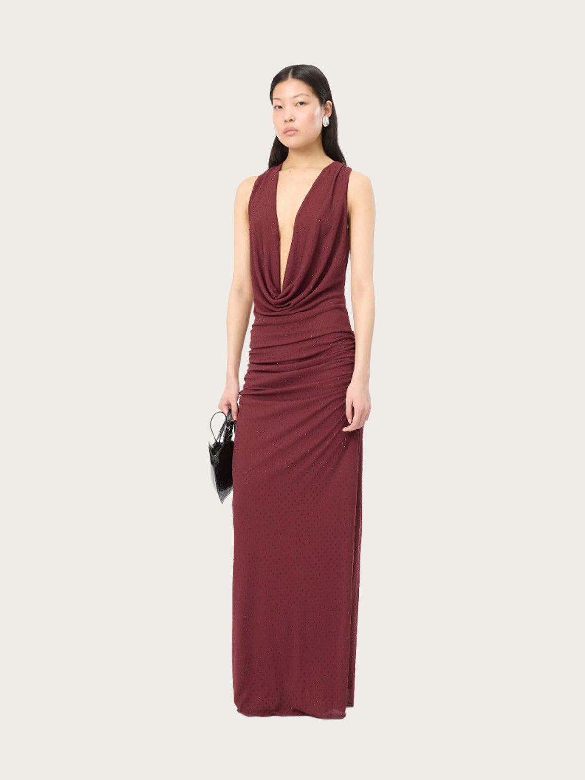 Maxi Halterneck Dress - Port Royale Comb