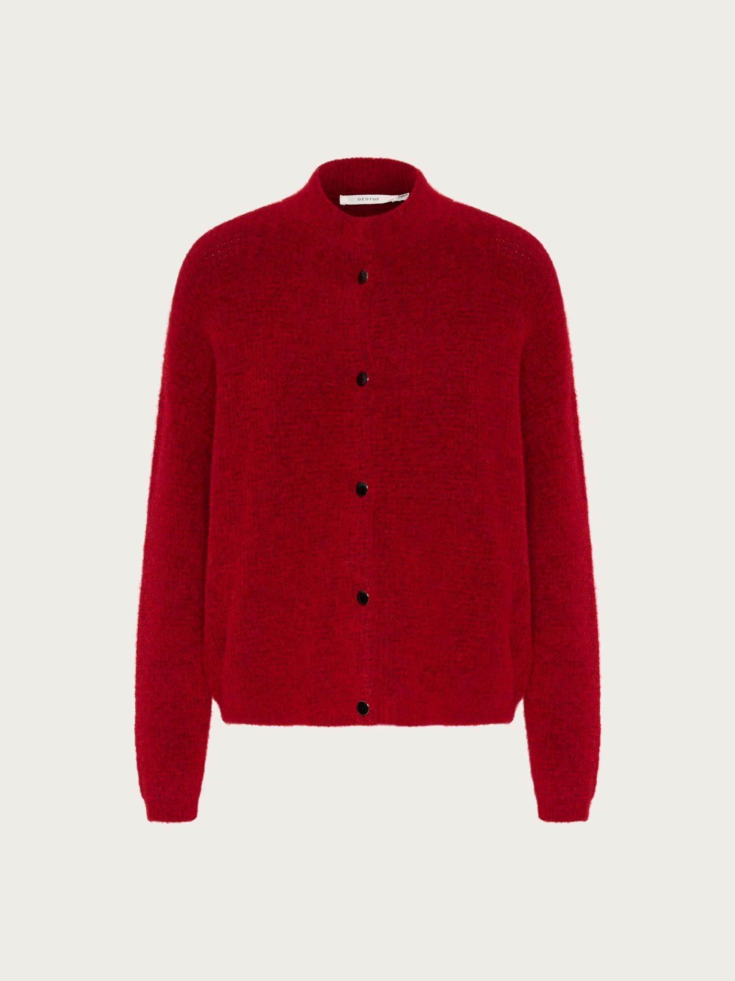 Alpha Short Cardigan - Haute Red Melange