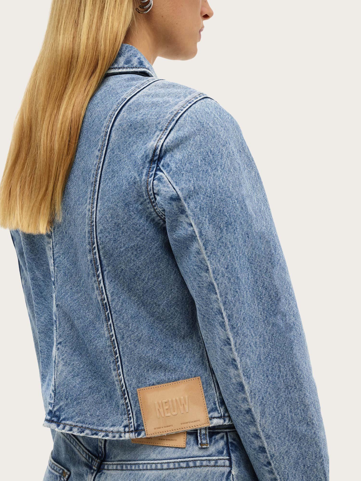 Bias Cut Denim Jacket