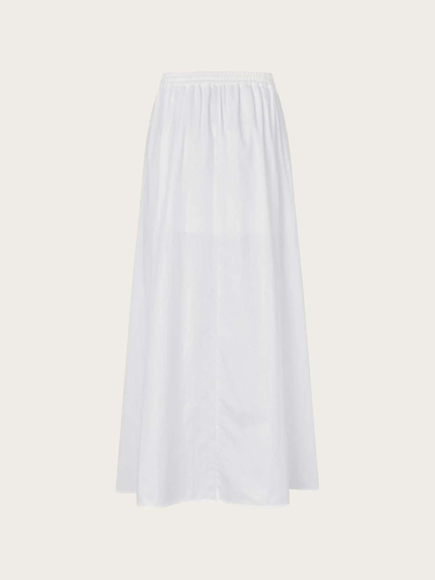 Satina Maxi Skirt - White