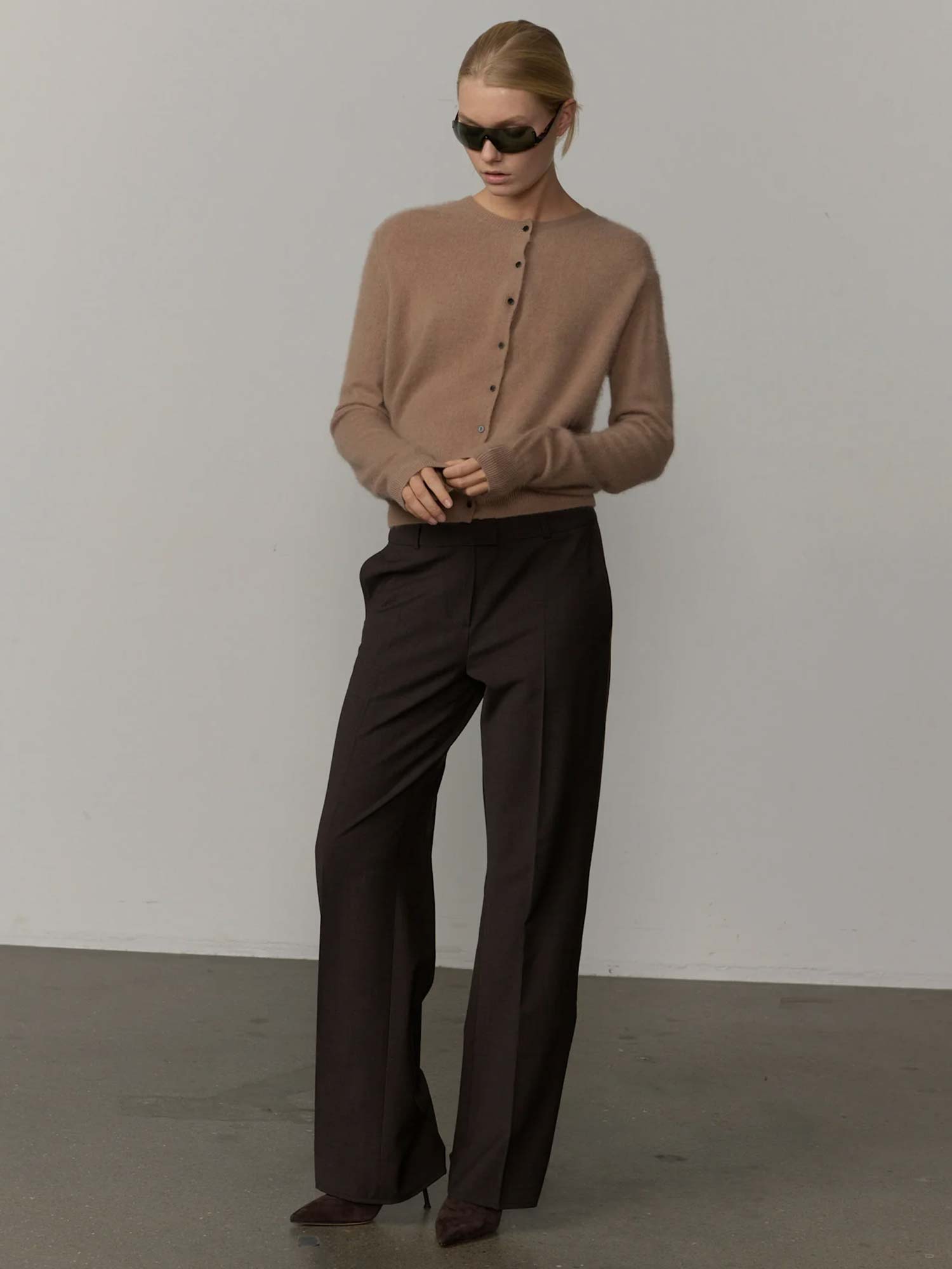 Roselle Knit Cardigan - Croissant