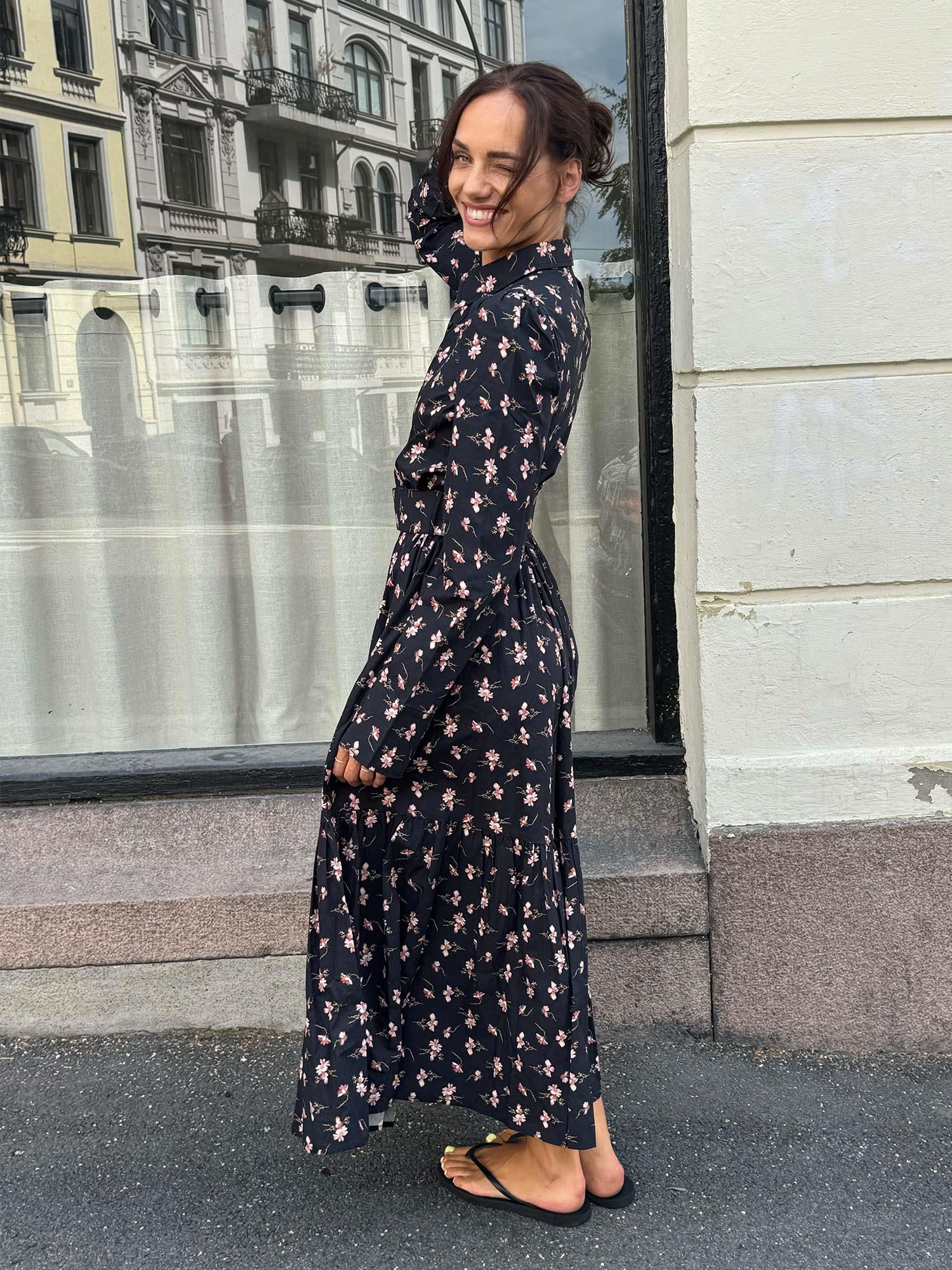 Poplin Shirt Dress - Petals