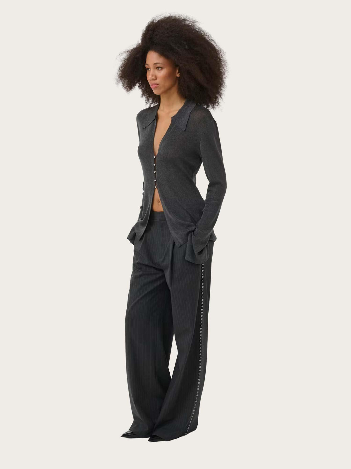 Silvi Shirt - Asphalt Metallic