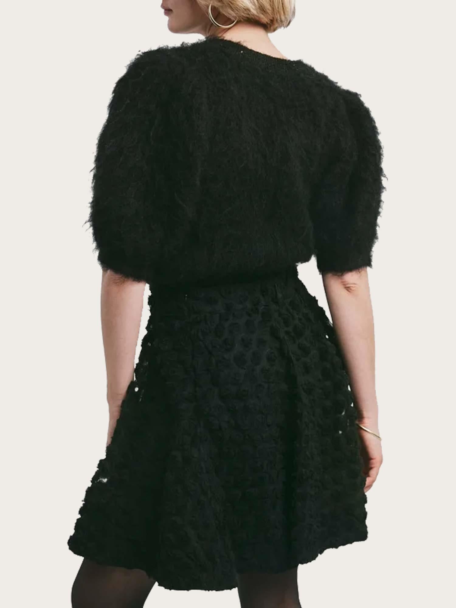 Decorated Mini Skirt - Black