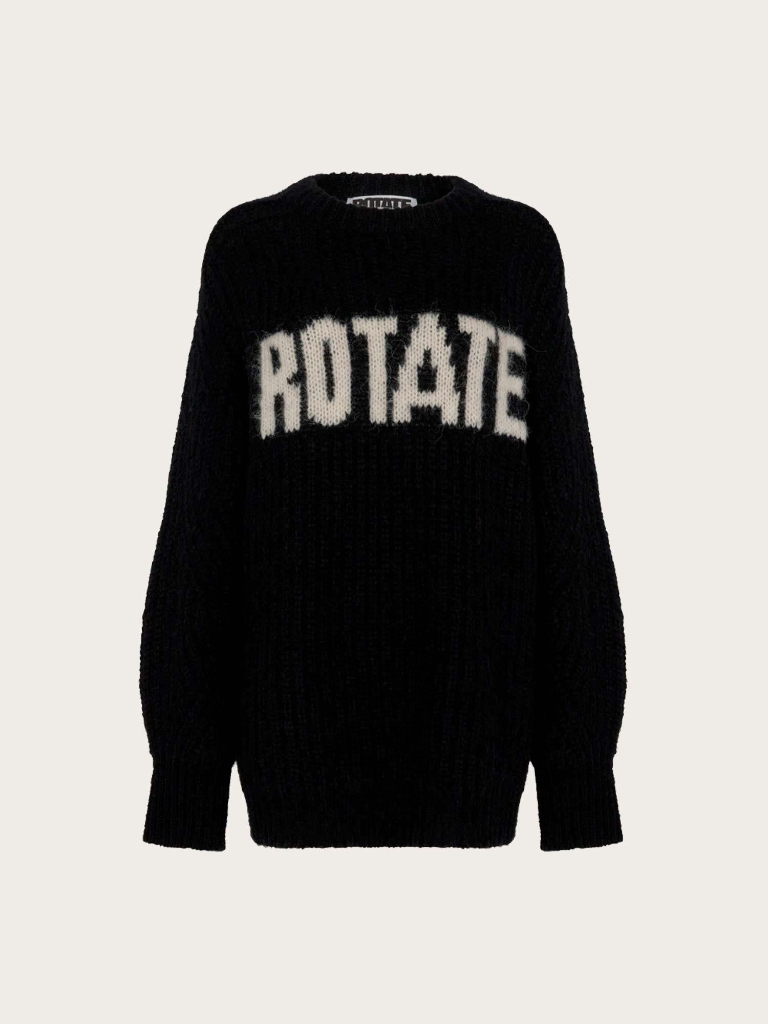 Knitted Logo Sweater - Black