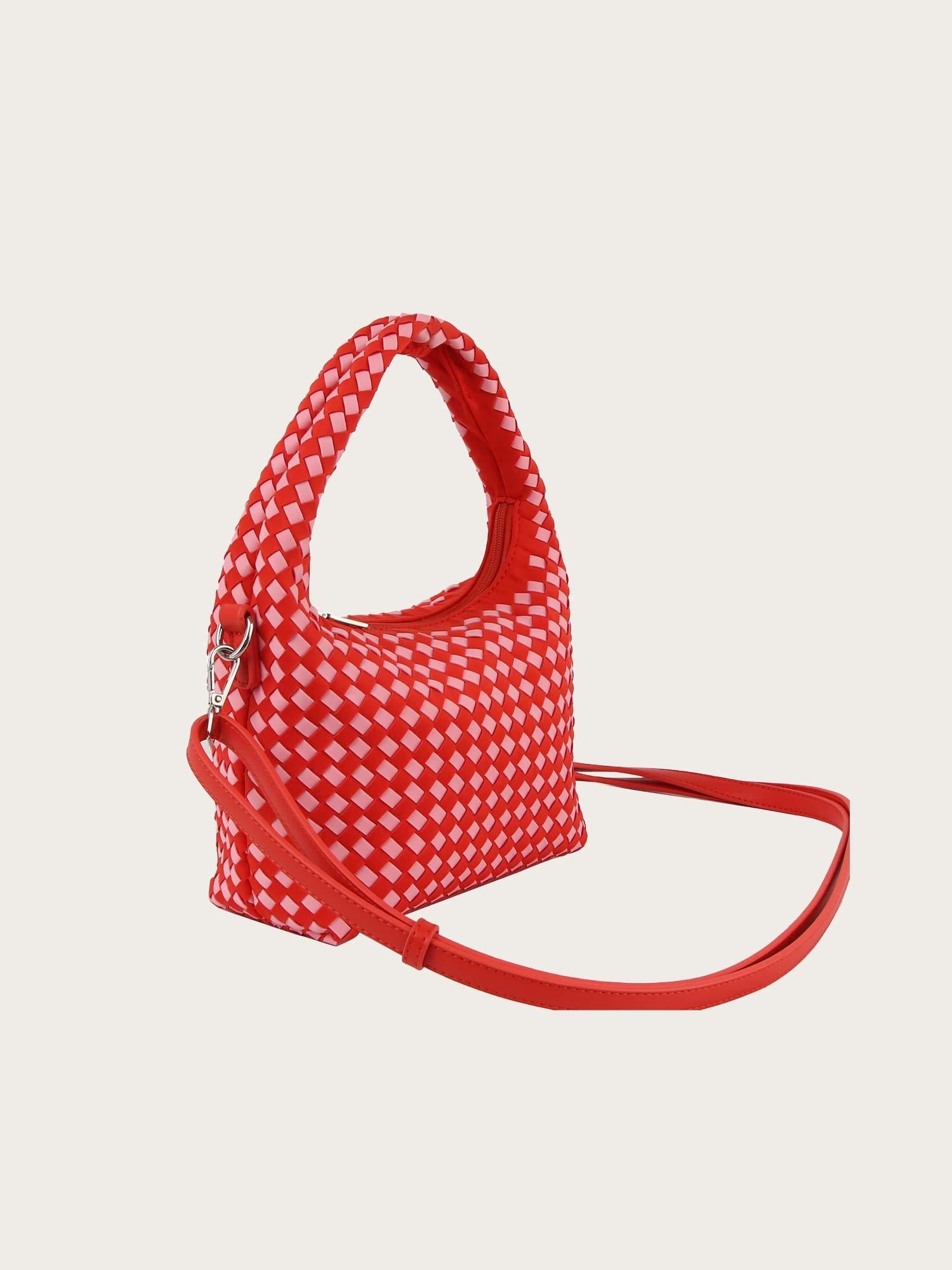 Twist Braided Neoprene - Red Coral