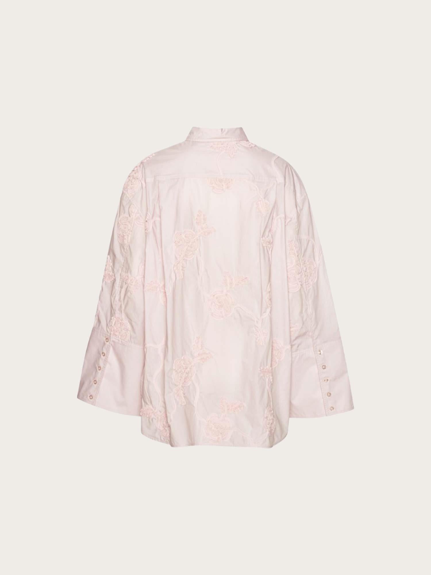 Flower Oversized Shirt - Orchid Ice