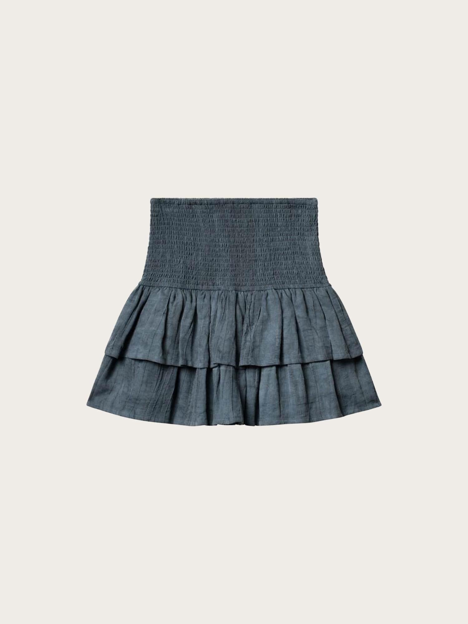 Sorrento Crinkled Skirt - Washed Navy