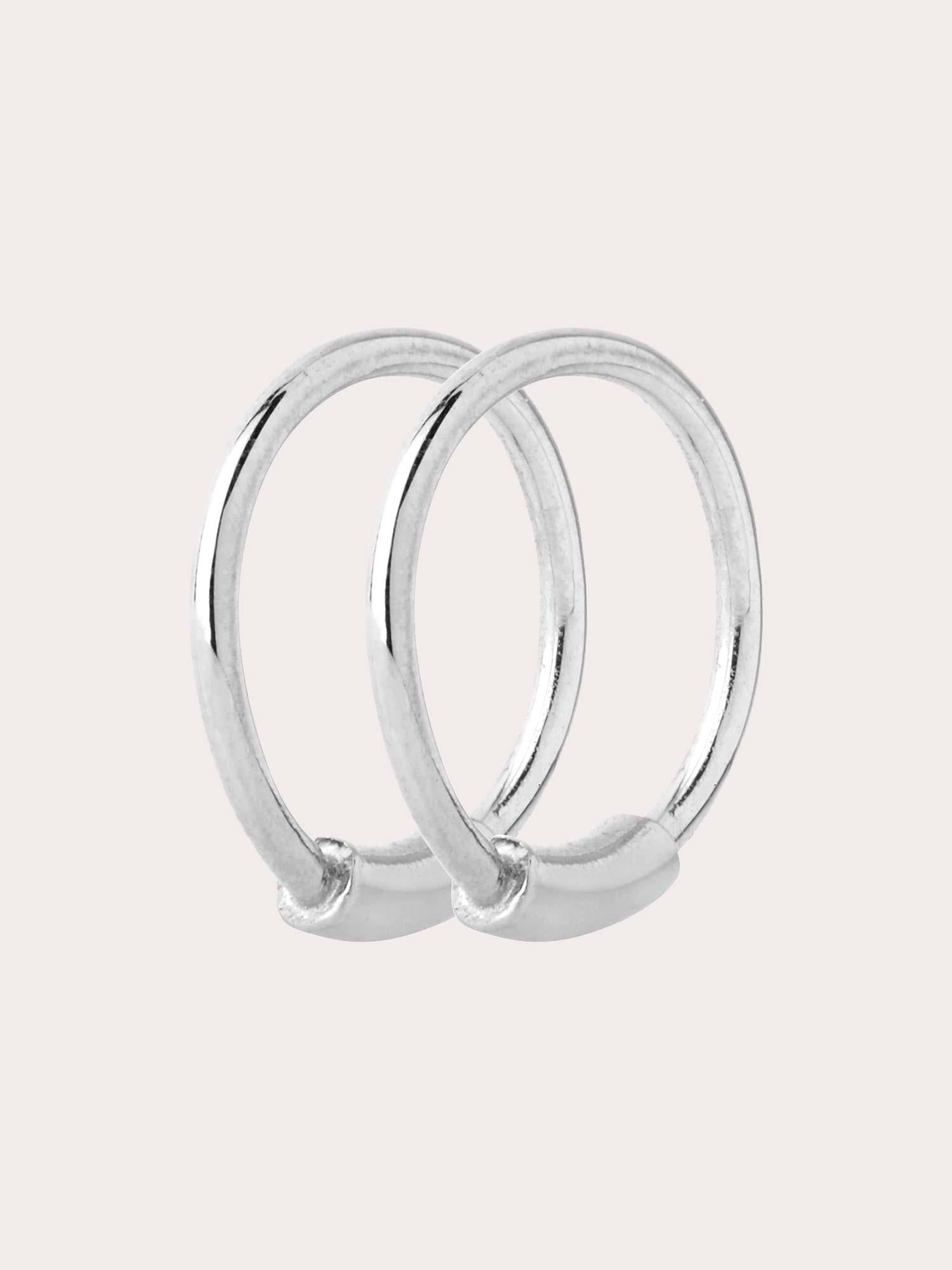 Basic 12mm Hoop - Silver