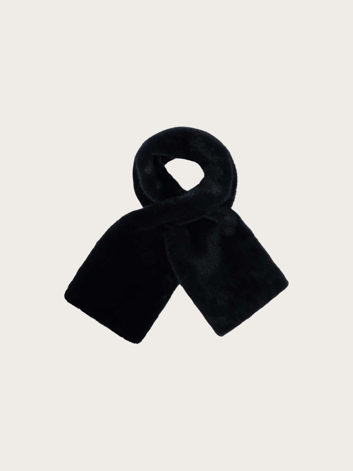 Jemma Faux Mink Scarf - D. Grey