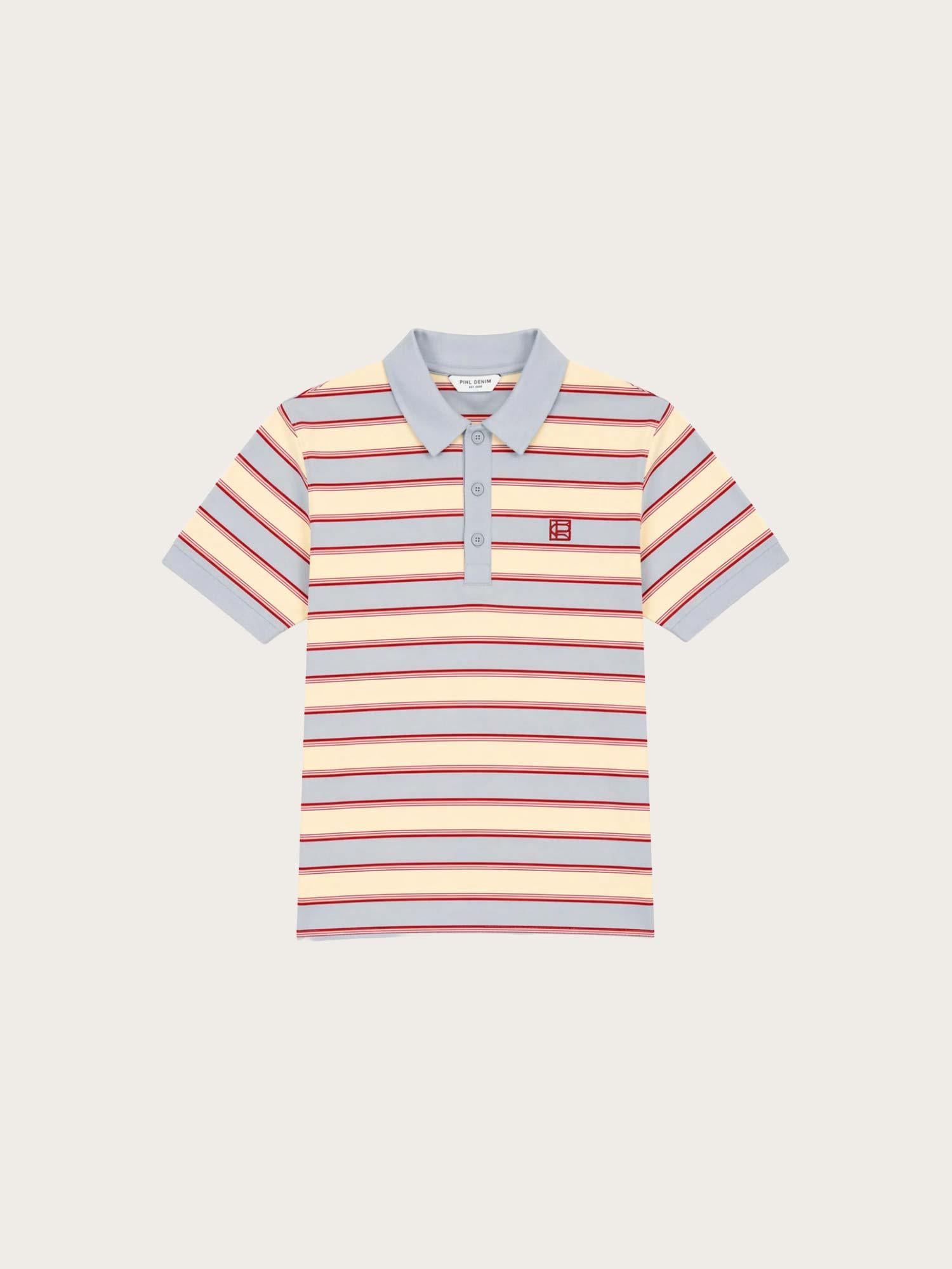 Evelyn Polo Tee - Ocean Stripe