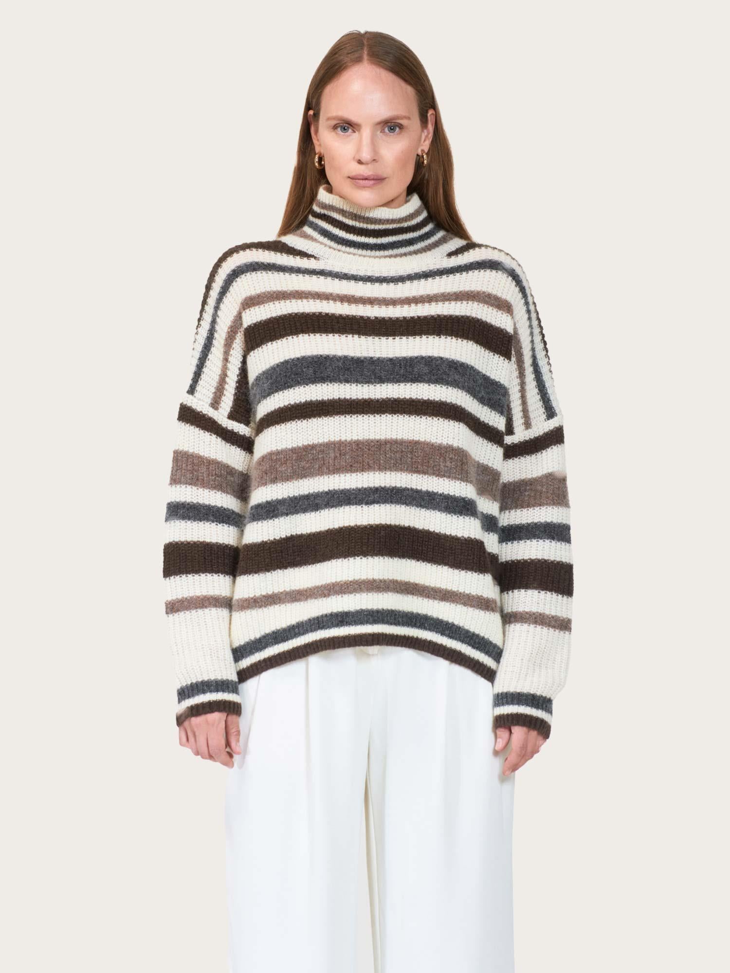 Stellar Sweater - Offwhite/Brown