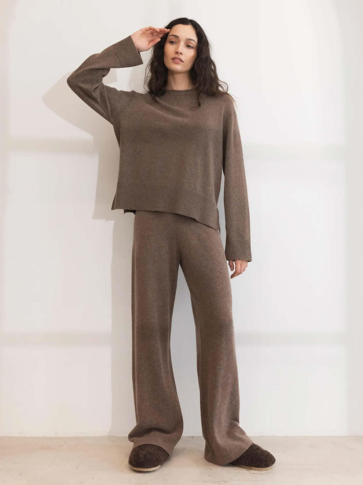 Shirley Knit - Dark Taupe Melange